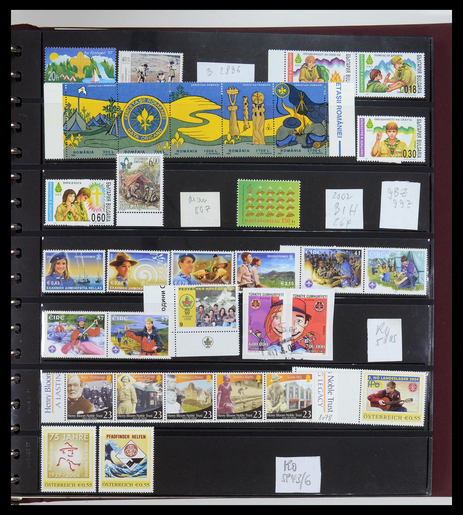 35591 069 - Postzegelverzameling 35591 Scouting 1920-2010.