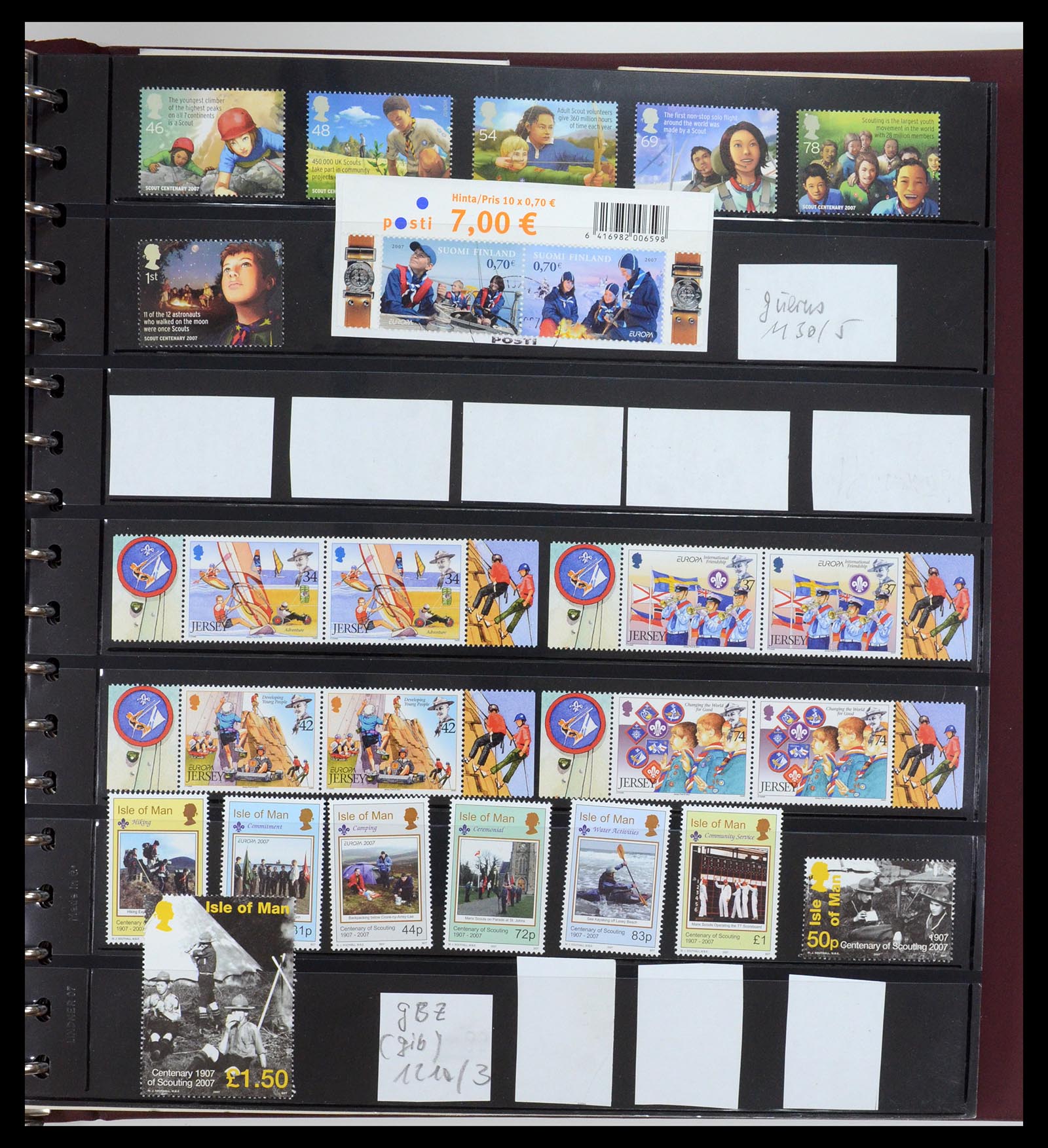 35591 071 - Postzegelverzameling 35591 Scouting 1920-2010.
