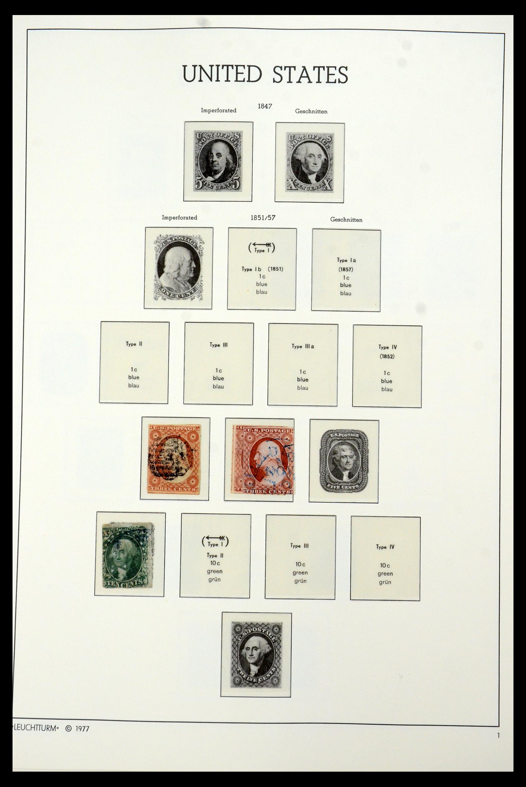 35592 001 - Stamp Collection 35592 USA 1851-1985.