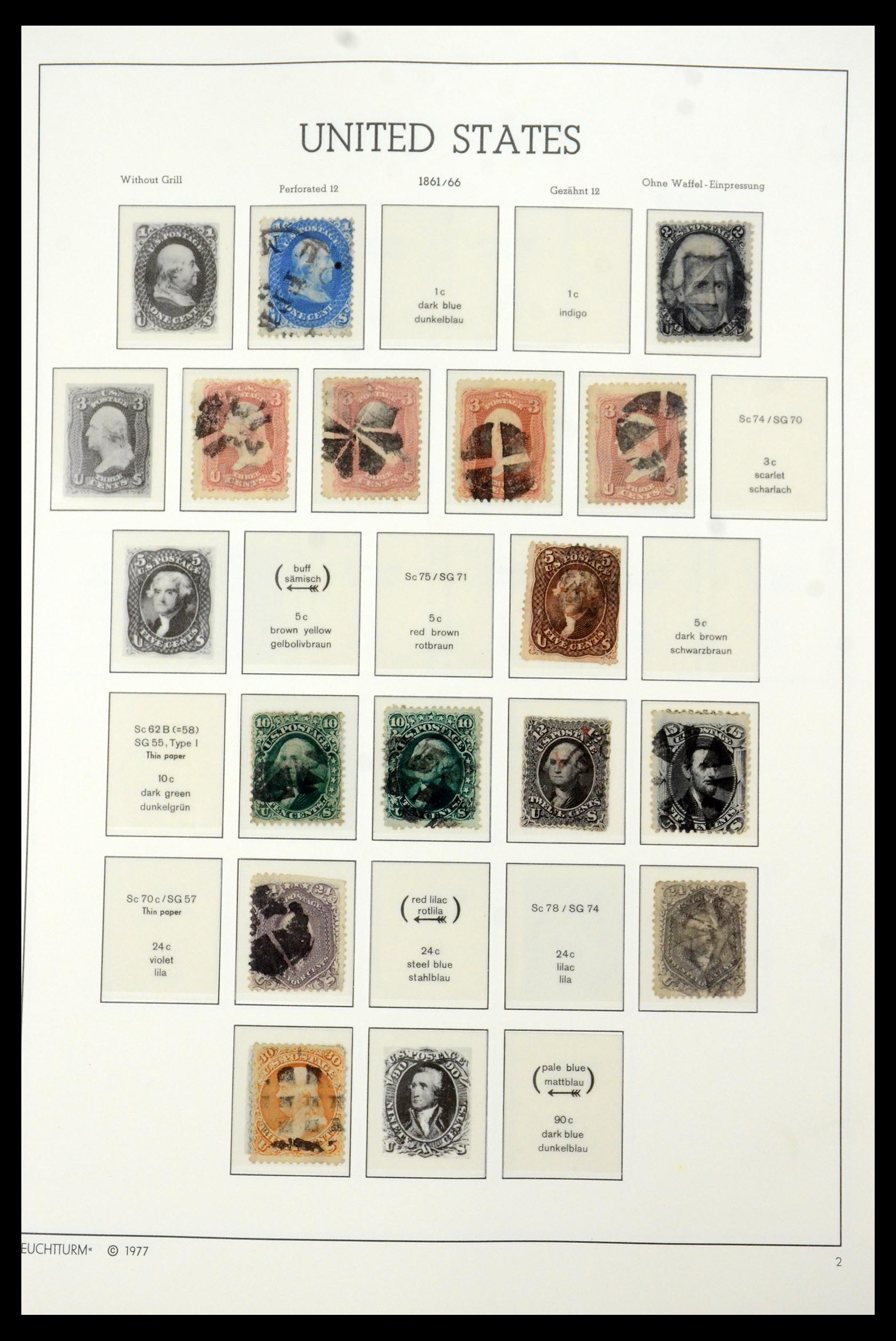 35592 003 - Postzegelverzameling 35592 USA 1851-1985.
