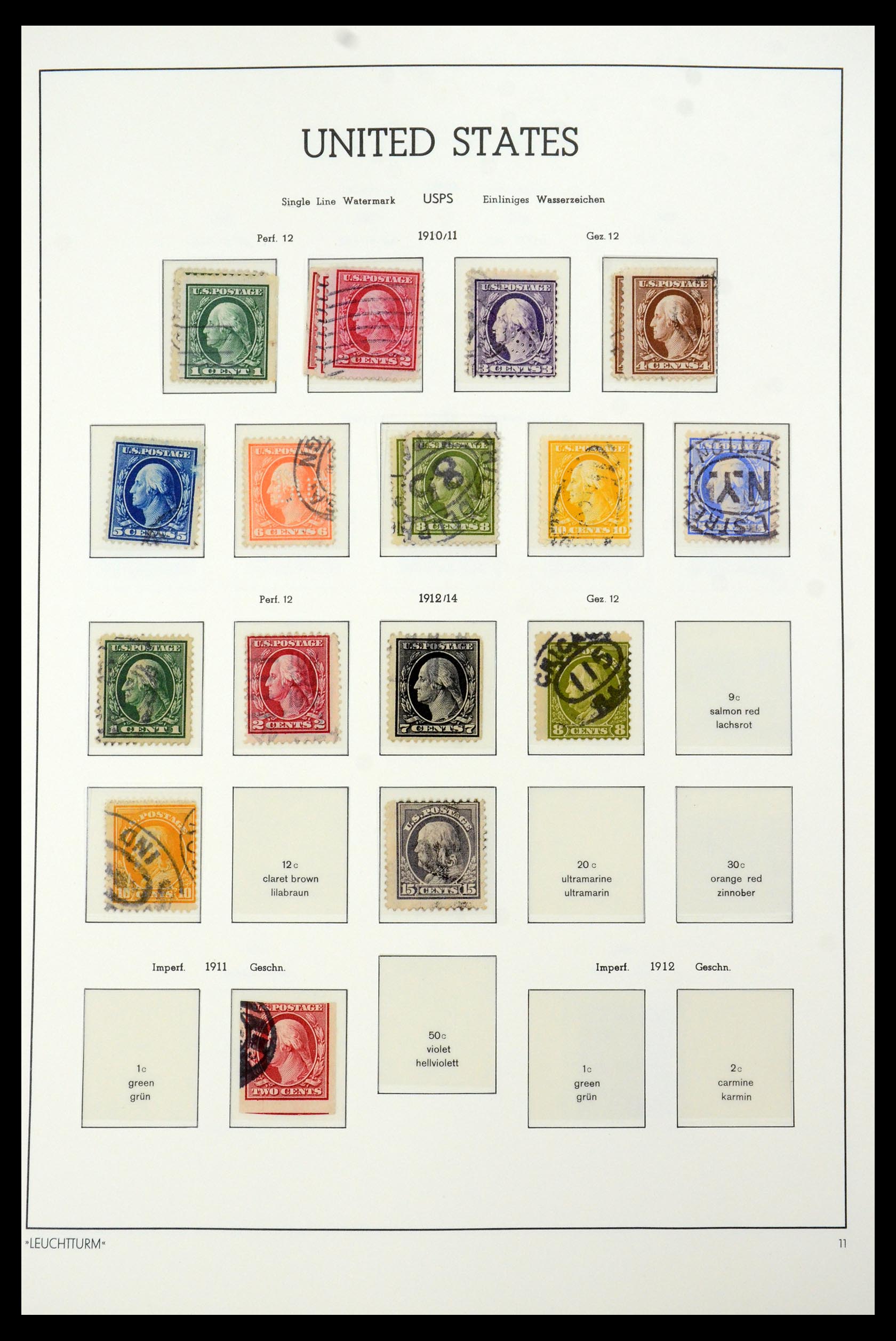 35592 014 - Postzegelverzameling 35592 USA 1851-1985.