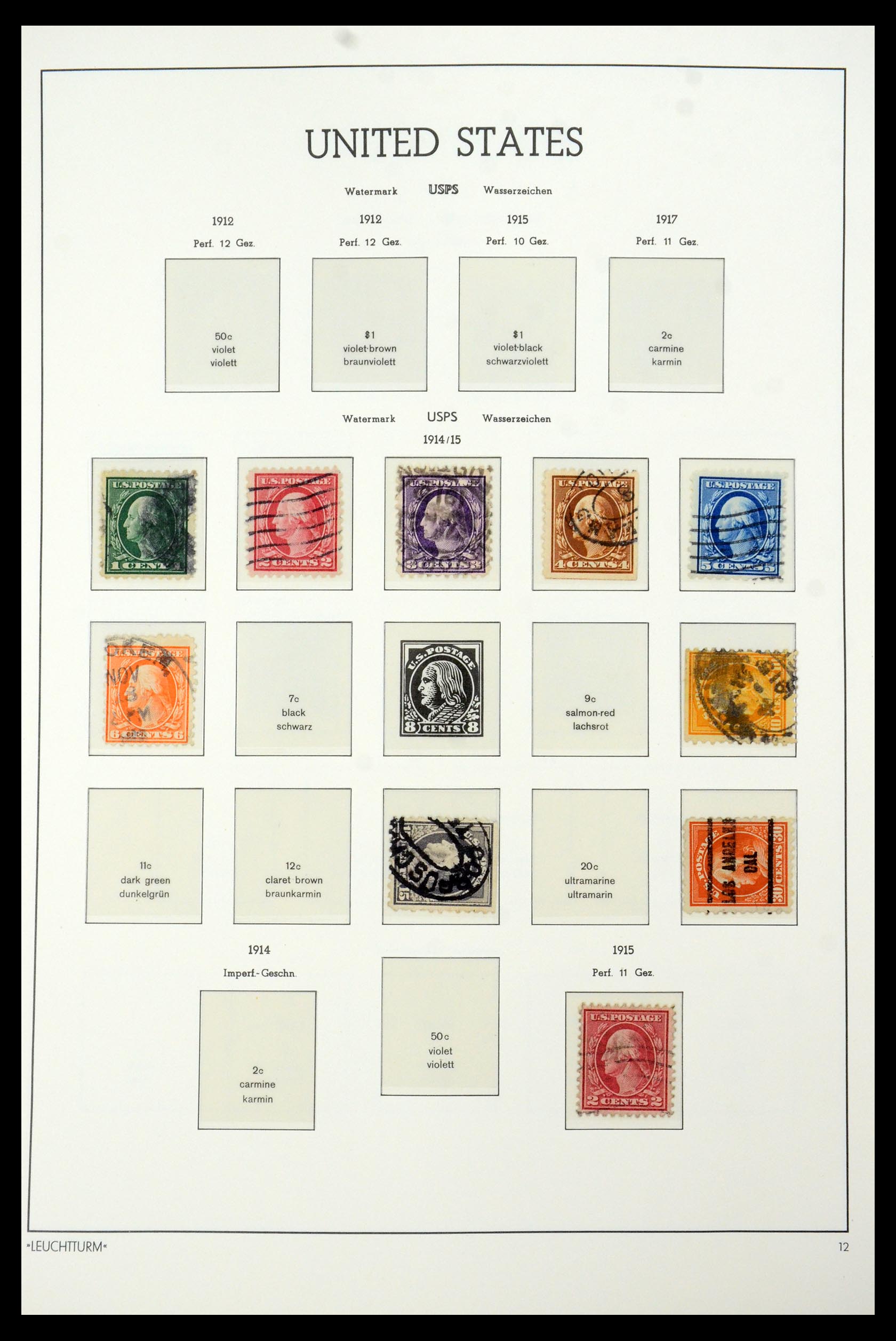 35592 015 - Postzegelverzameling 35592 USA 1851-1985.