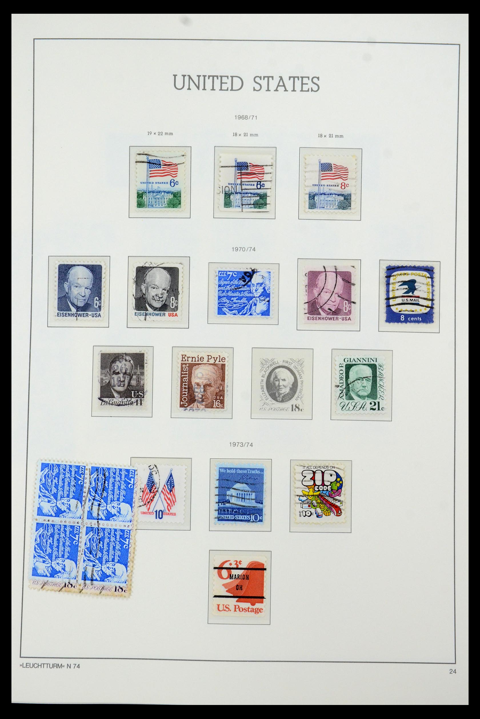 35592 027 - Postzegelverzameling 35592 USA 1851-1985.