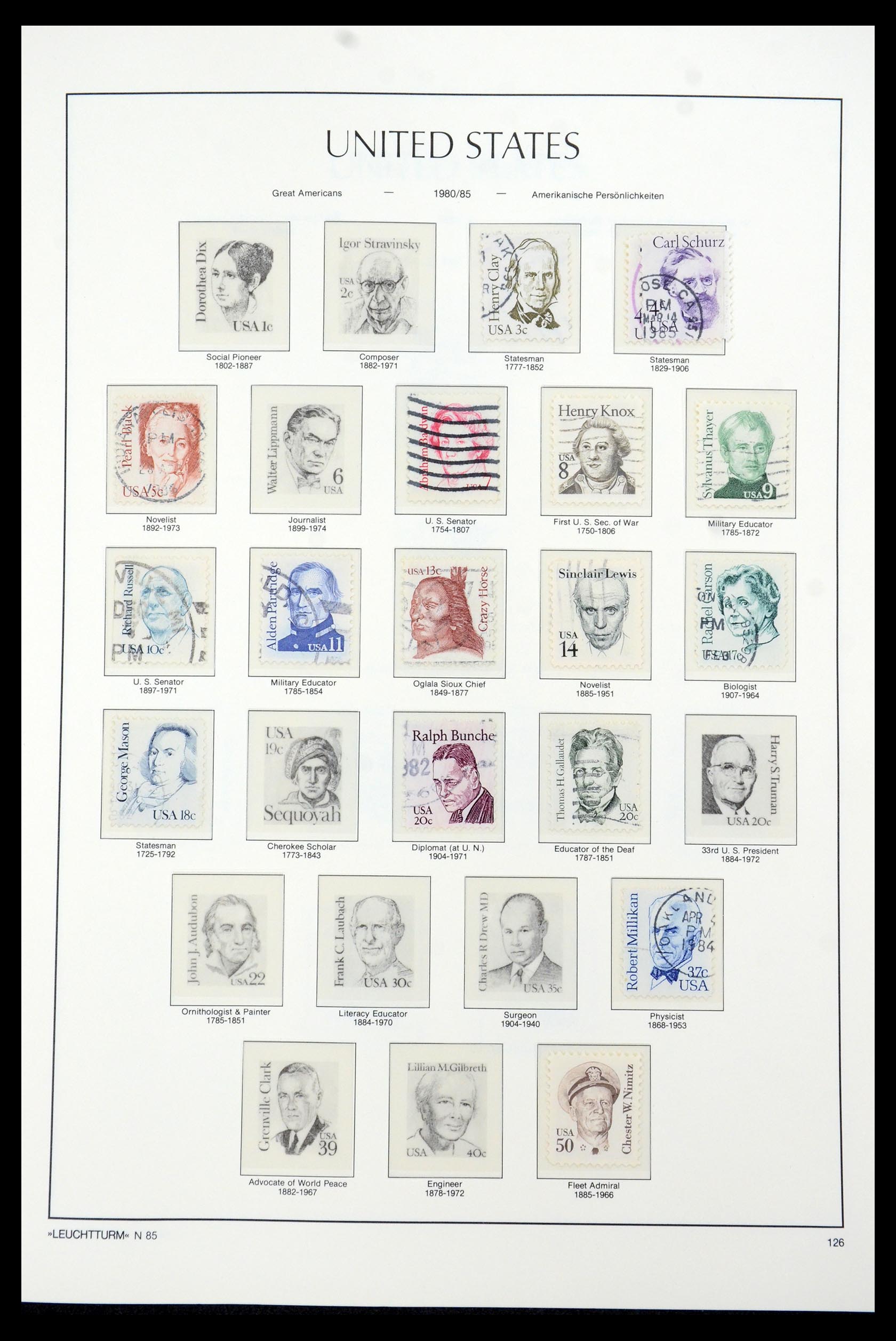 35592 031 - Postzegelverzameling 35592 USA 1851-1985.