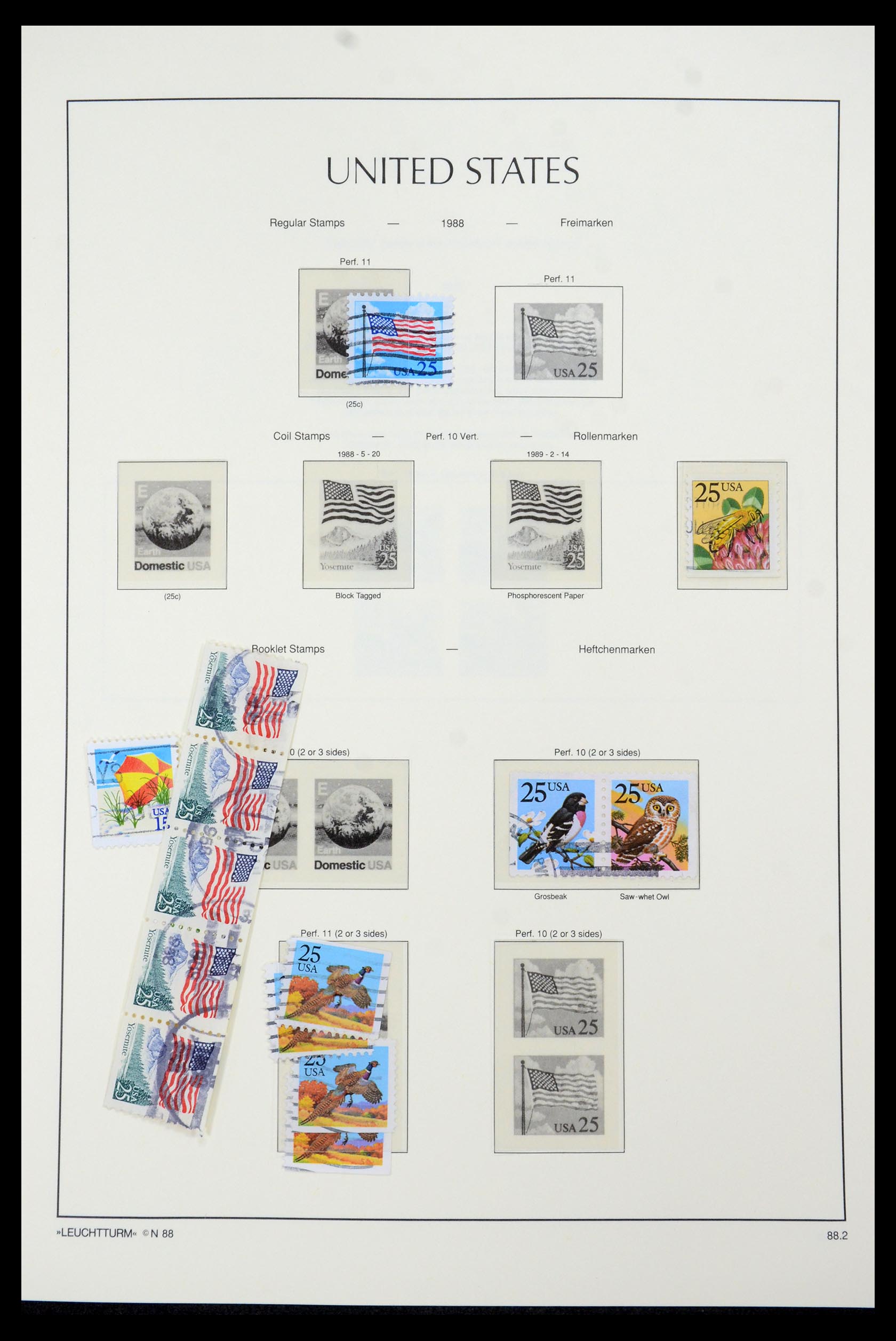35592 038 - Postzegelverzameling 35592 USA 1851-1985.