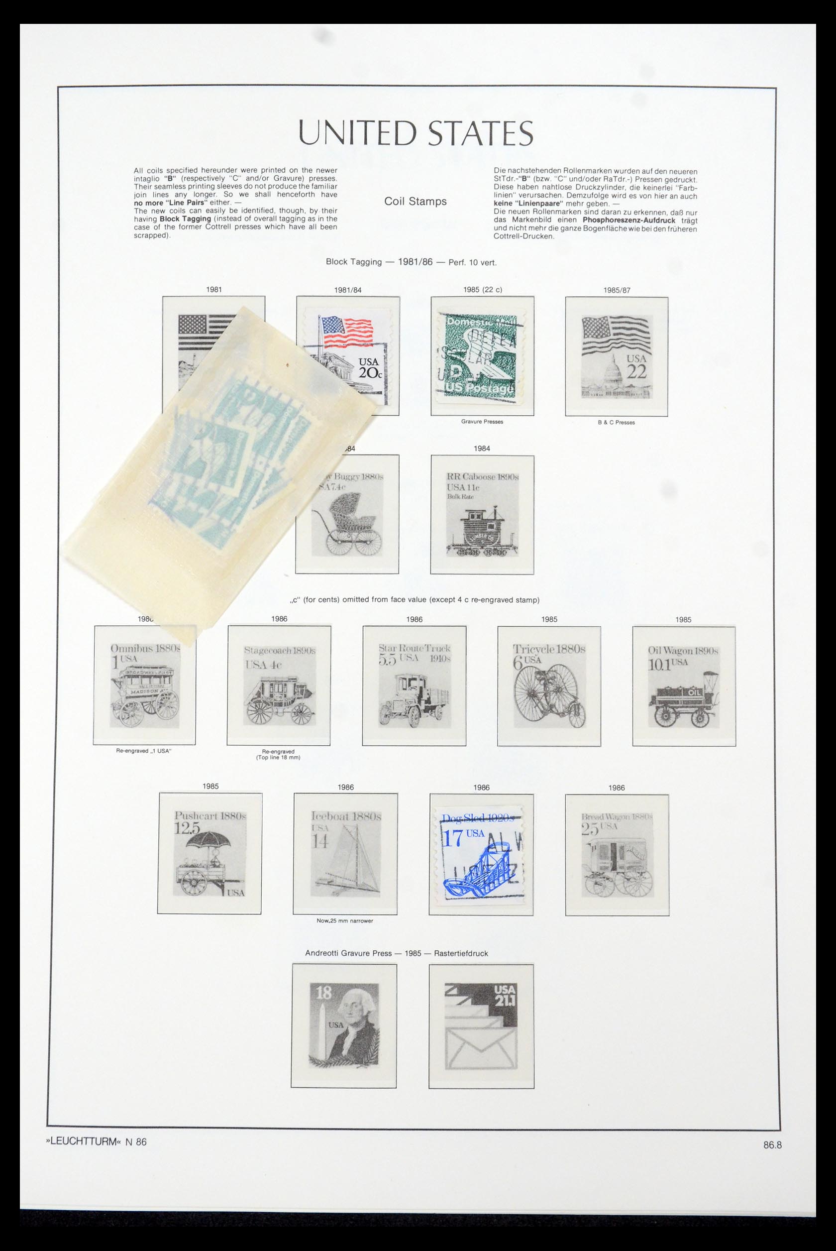 35592 039 - Stamp Collection 35592 USA 1851-1985.