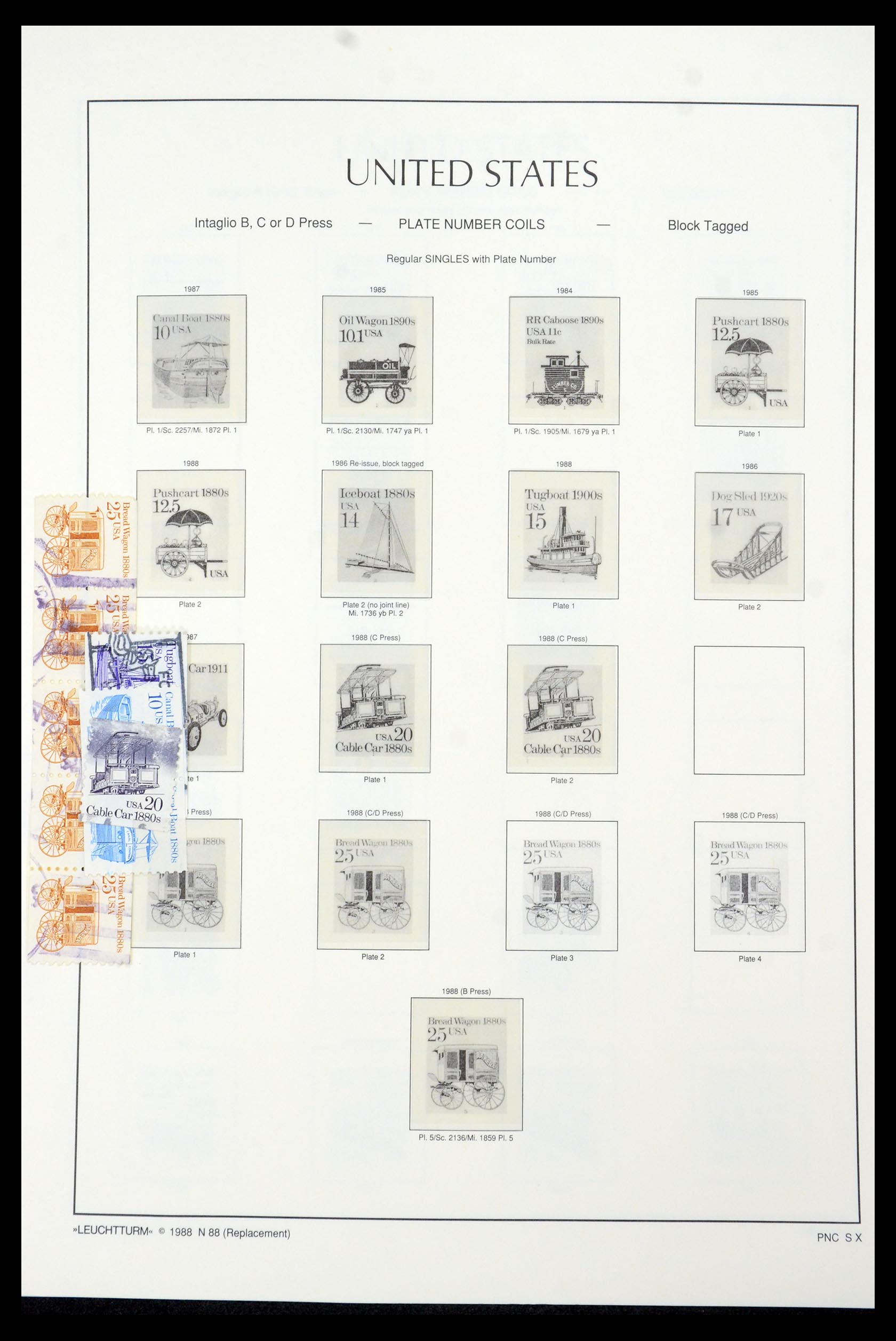 35592 042 - Postzegelverzameling 35592 USA 1851-1985.