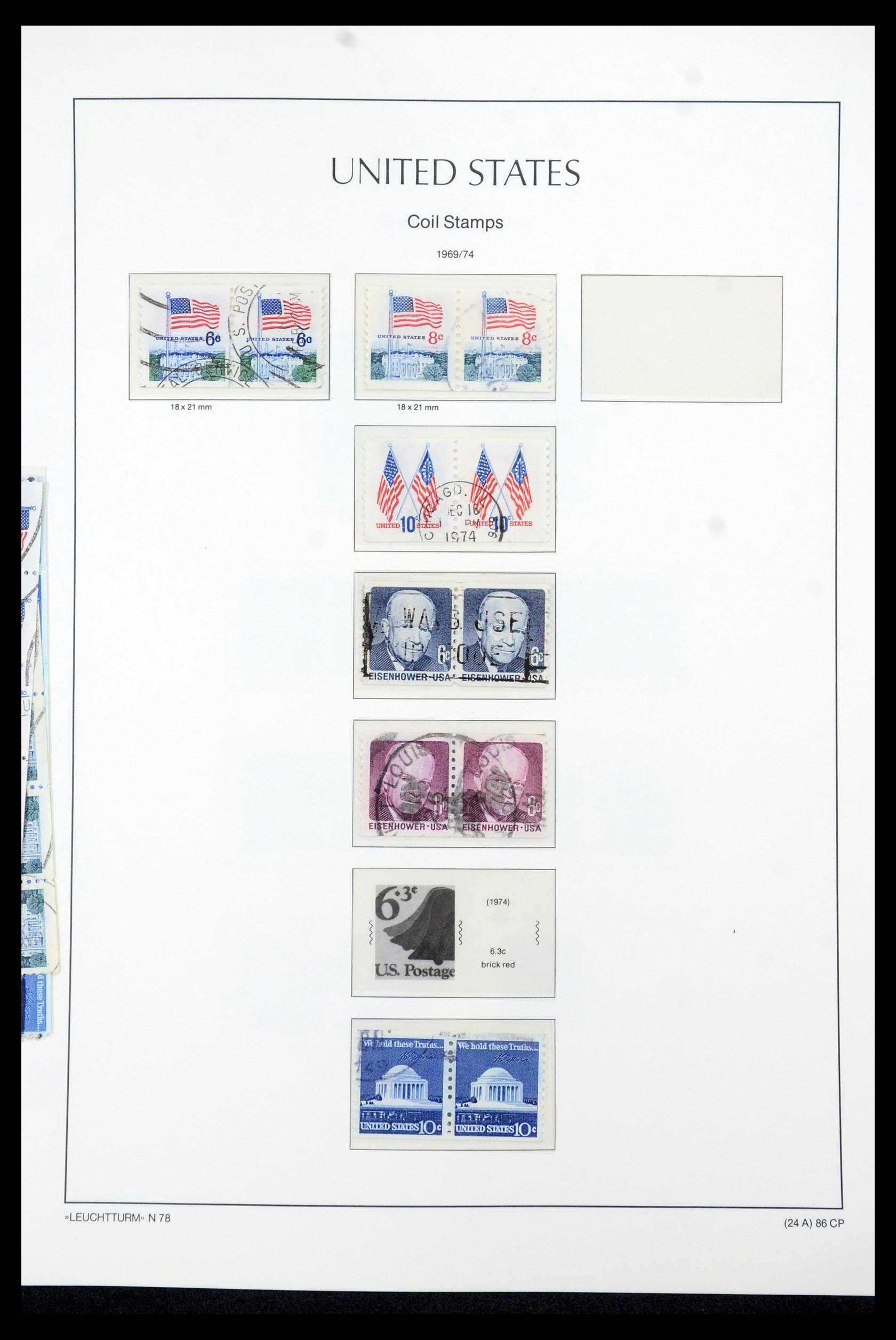 35592 052 - Postzegelverzameling 35592 USA 1851-1985.