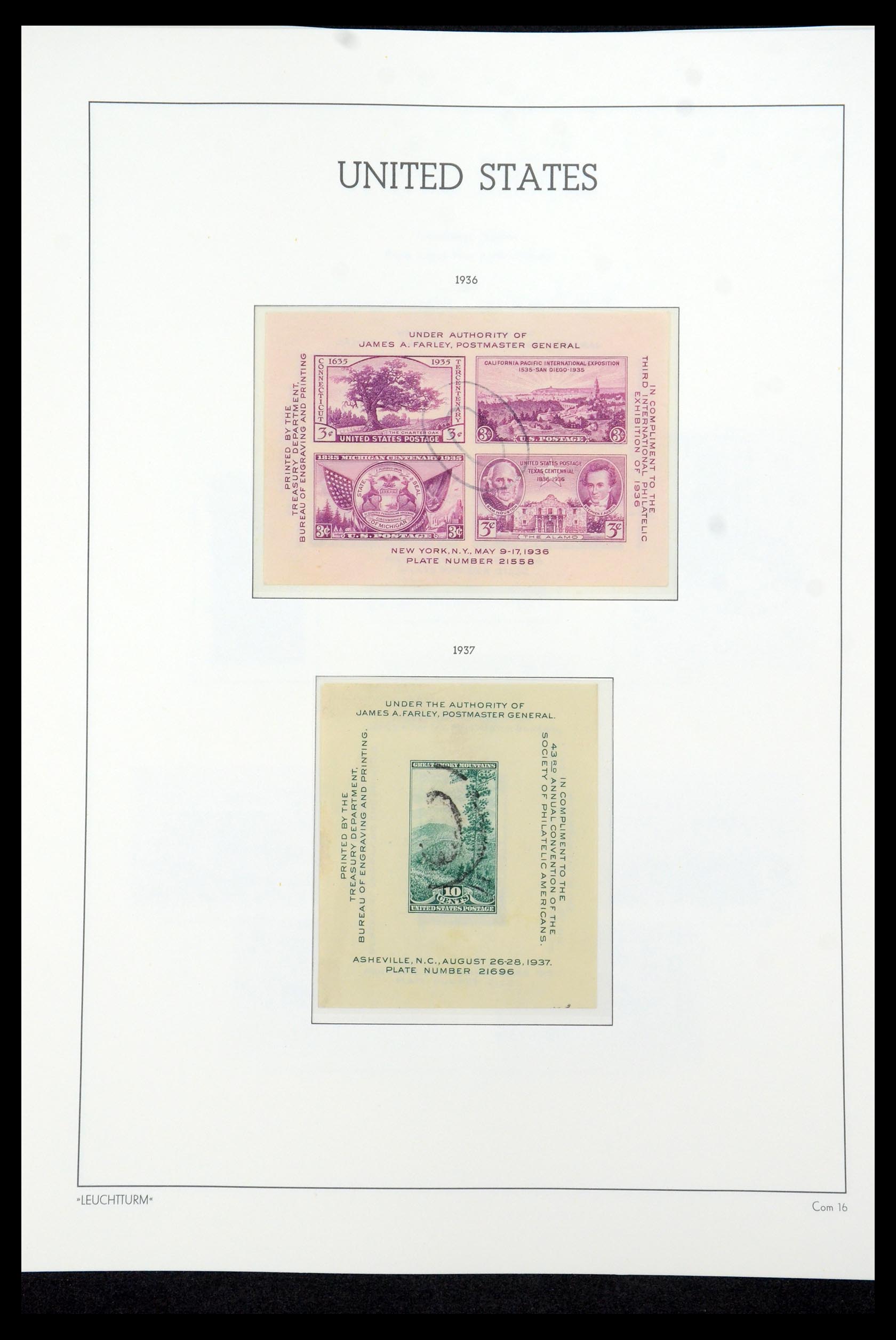 35592 074 - Postzegelverzameling 35592 USA 1851-1985.