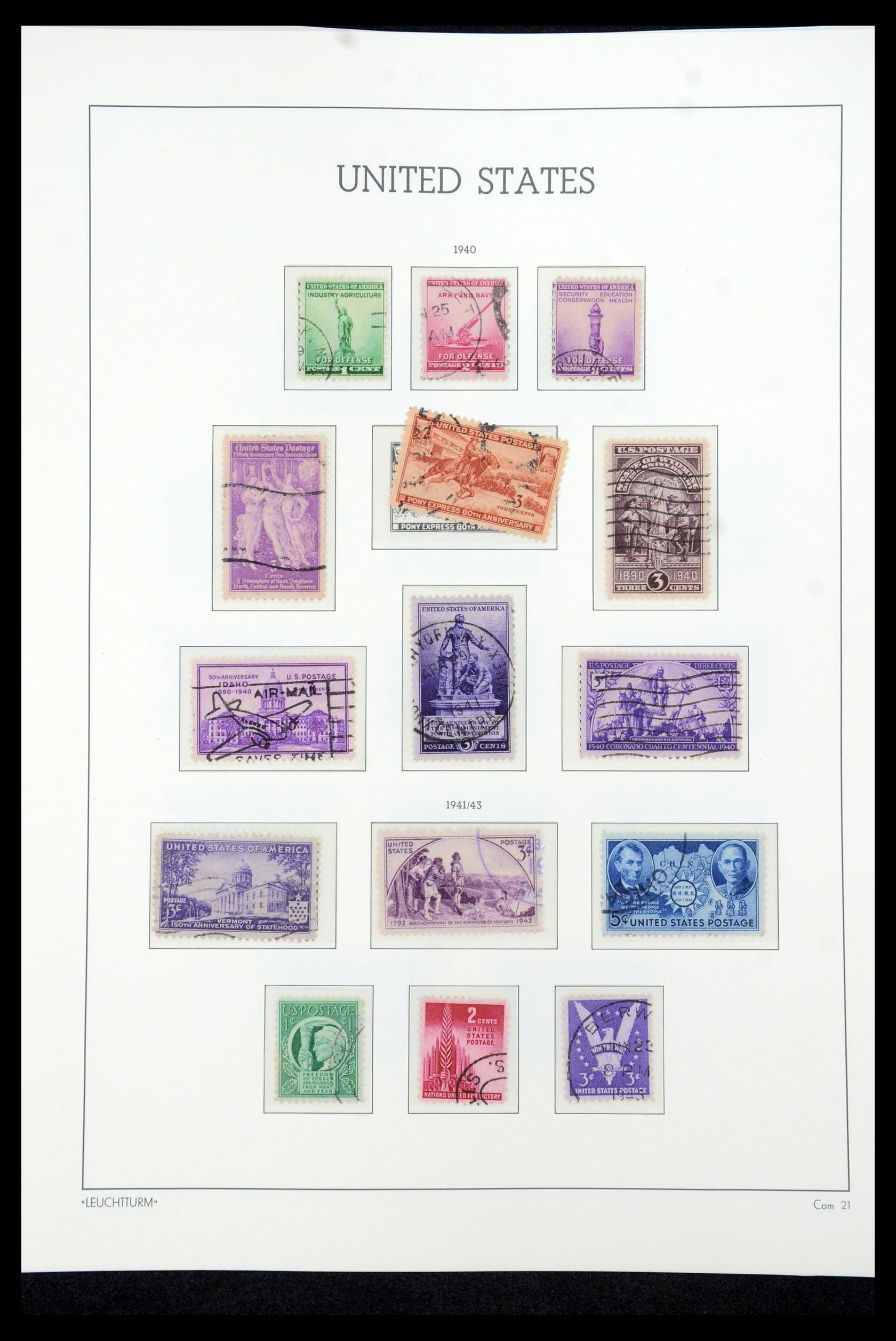 35592 080 - Postzegelverzameling 35592 USA 1851-1985.
