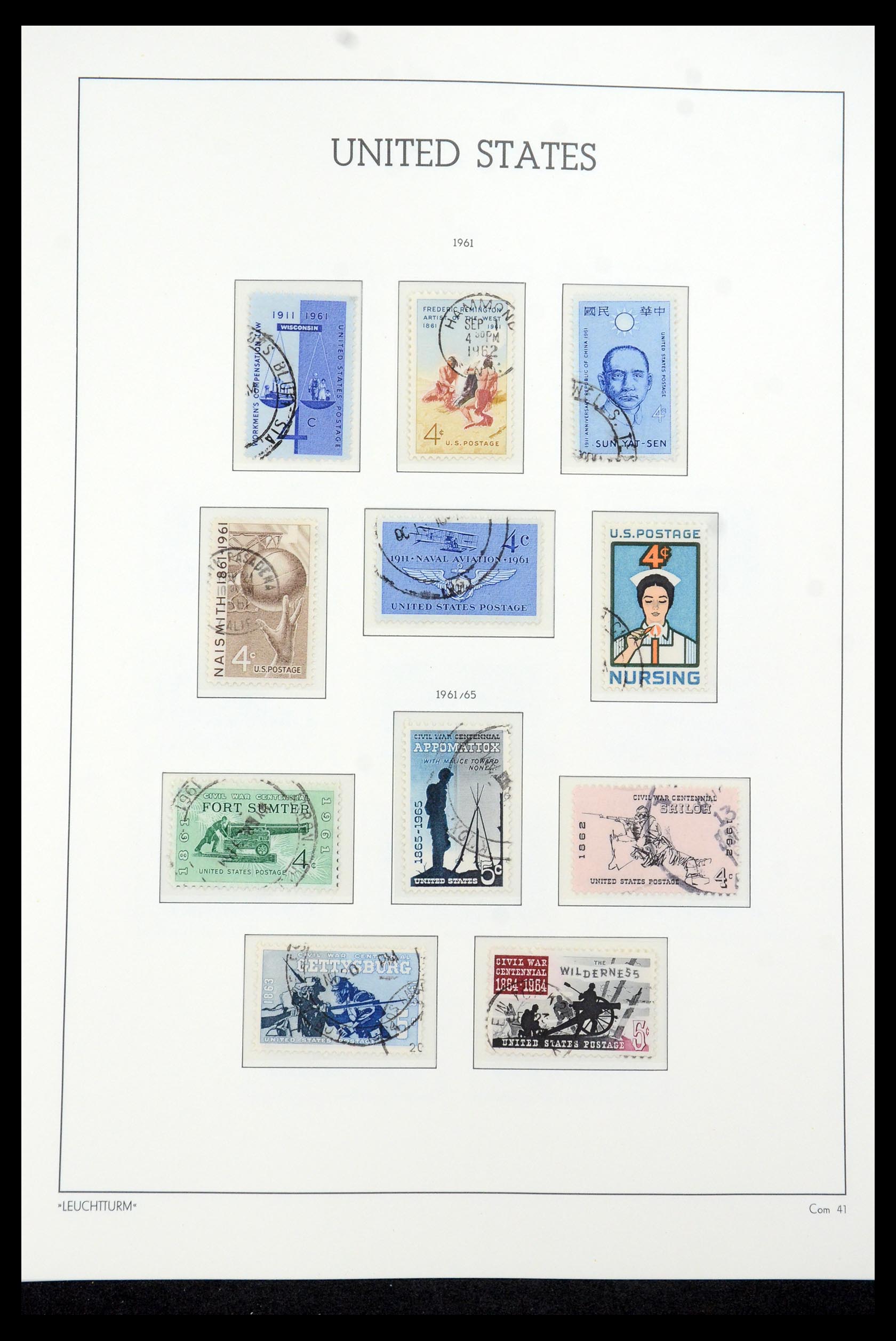 35592 142 - Postzegelverzameling 35592 USA 1851-1985.