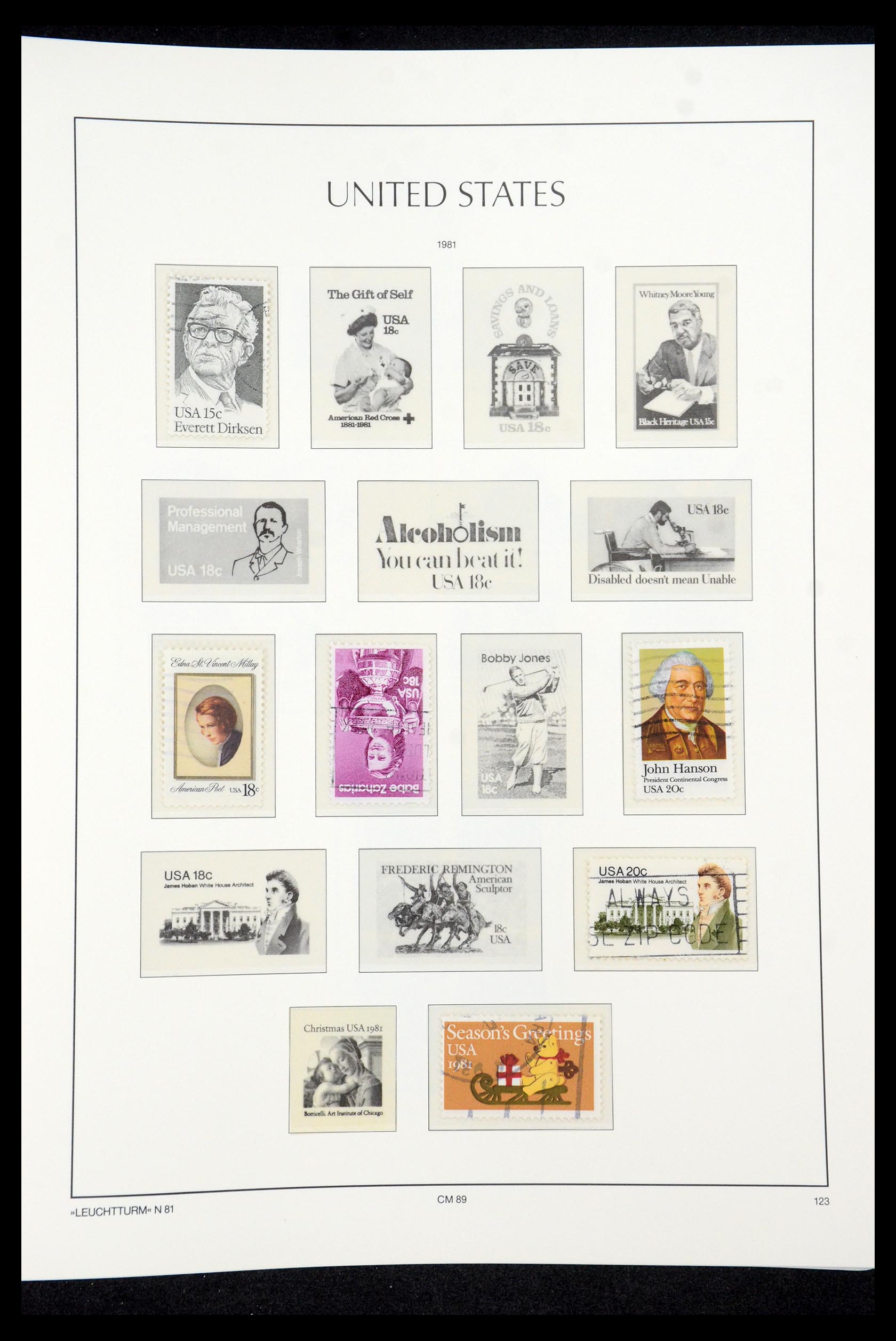 35592 204 - Postzegelverzameling 35592 USA 1851-1985.
