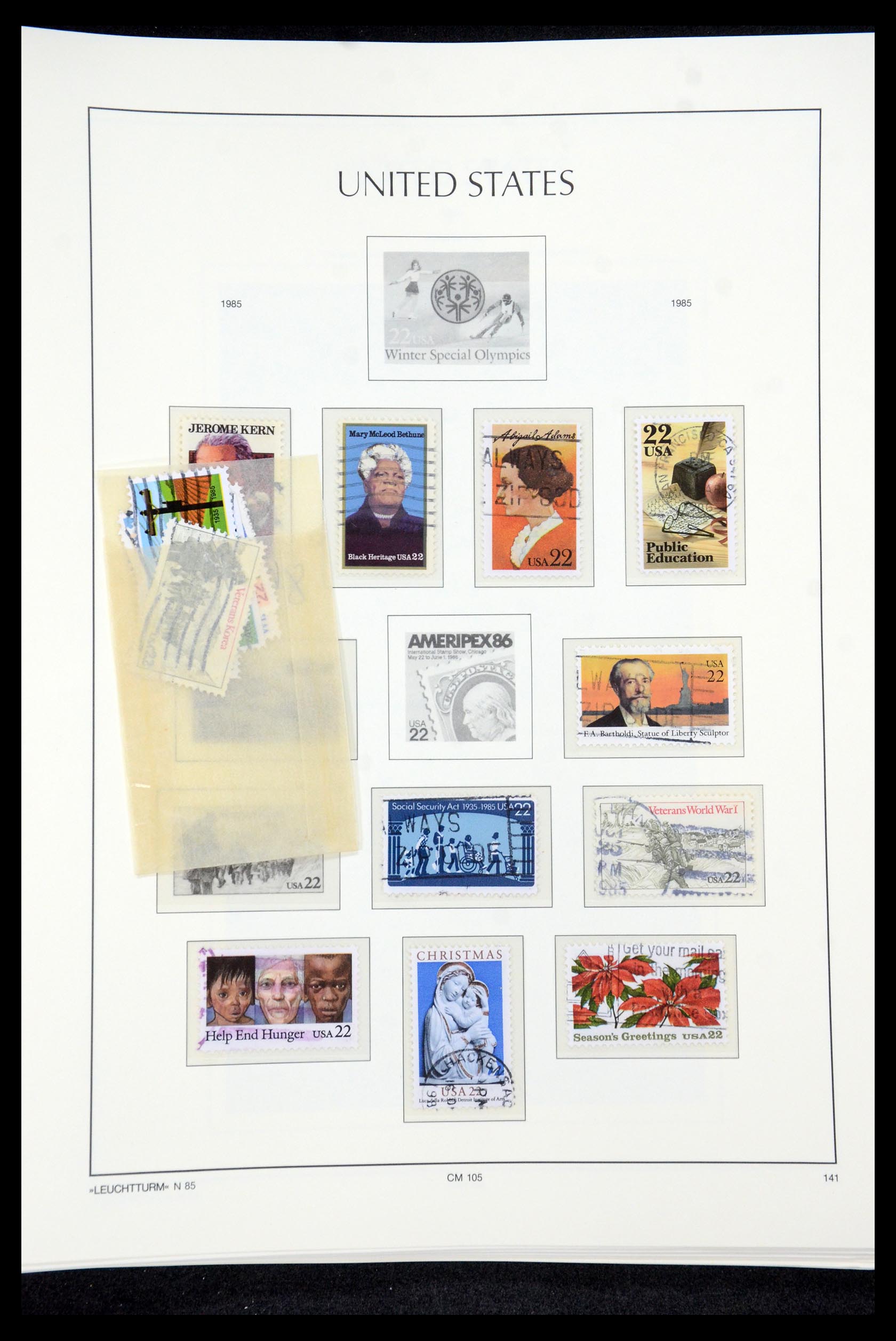 35592 222 - Stamp Collection 35592 USA 1851-1985.