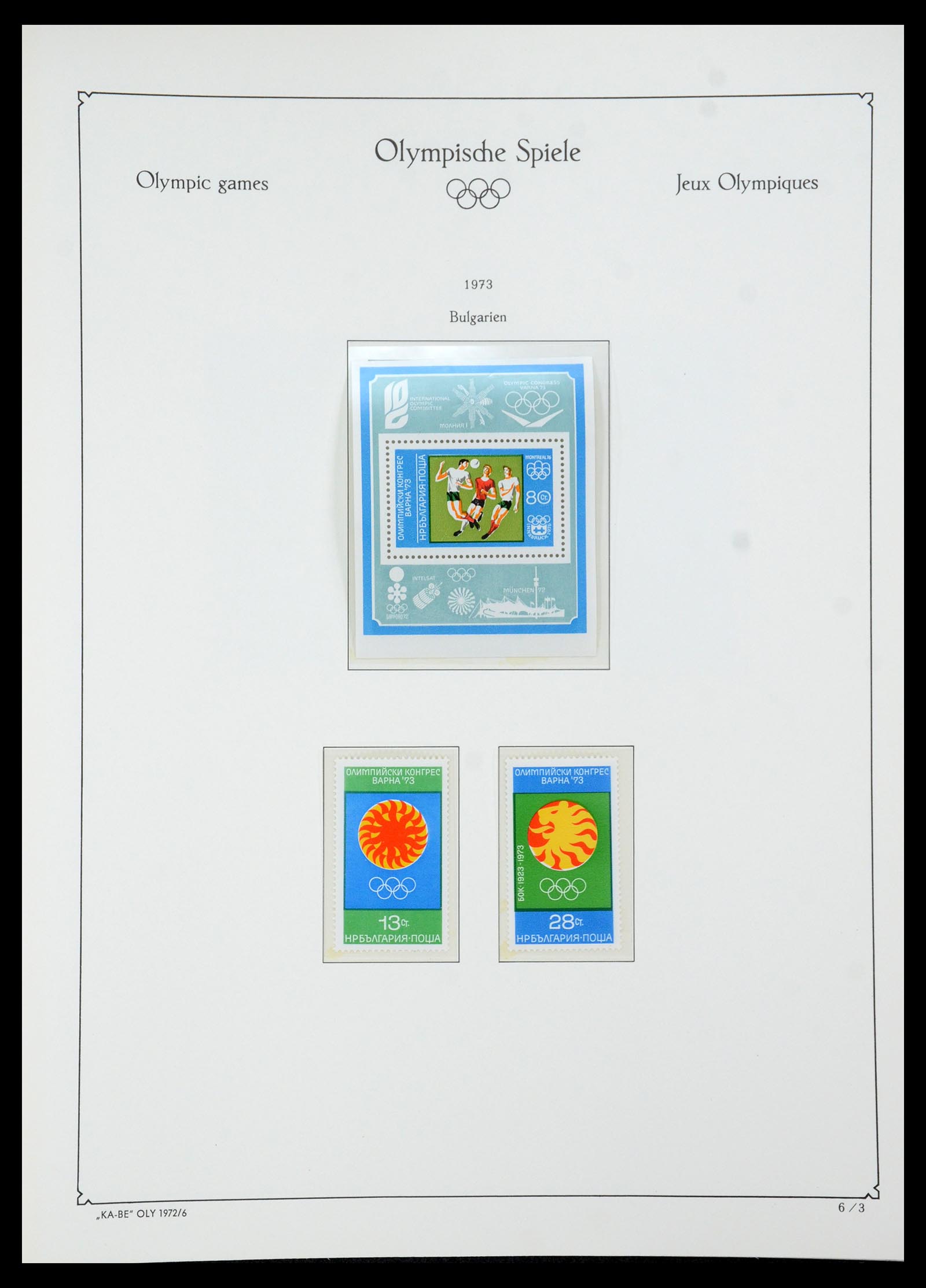35593 062 - Stamp Collection 35593 Olympics 1972.