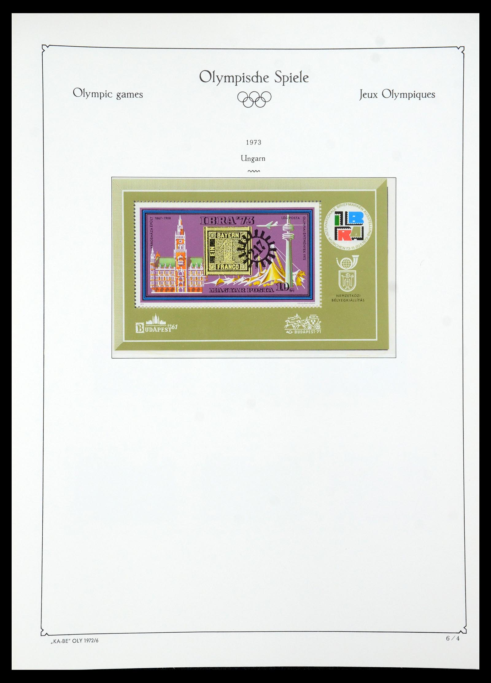 35593 063 - Stamp Collection 35593 Olympics 1972.