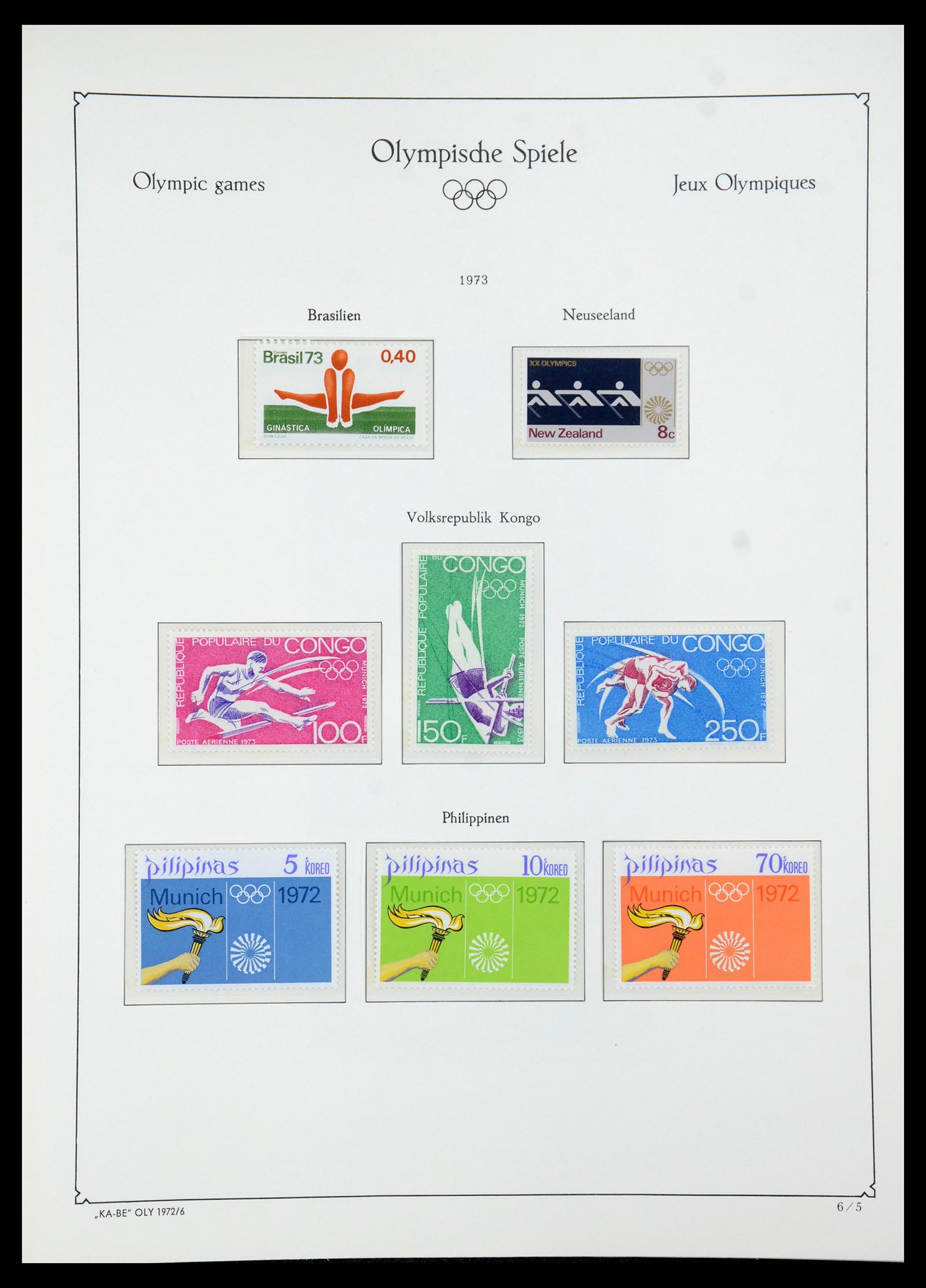 35593 064 - Stamp Collection 35593 Olympics 1972.