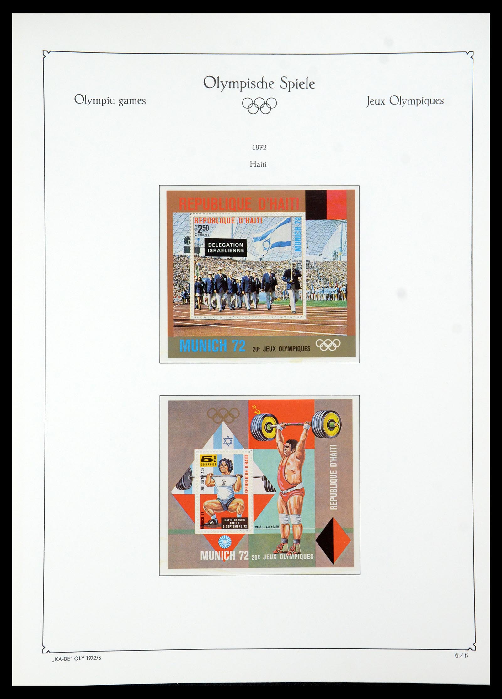35593 065 - Stamp Collection 35593 Olympics 1972.