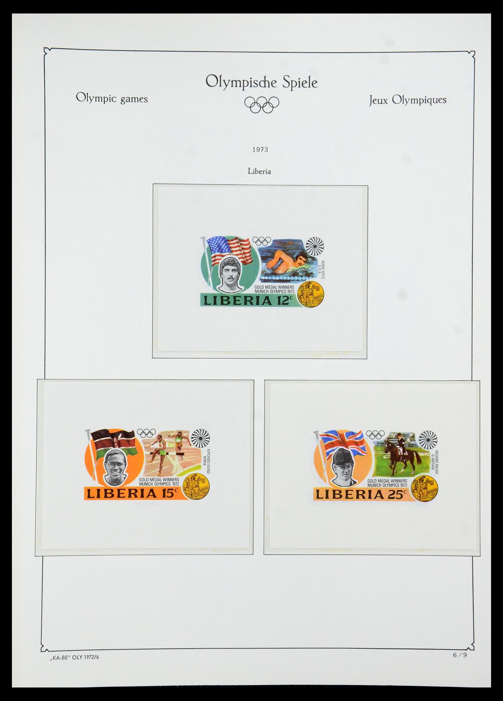 35593 068 - Stamp Collection 35593 Olympics 1972.