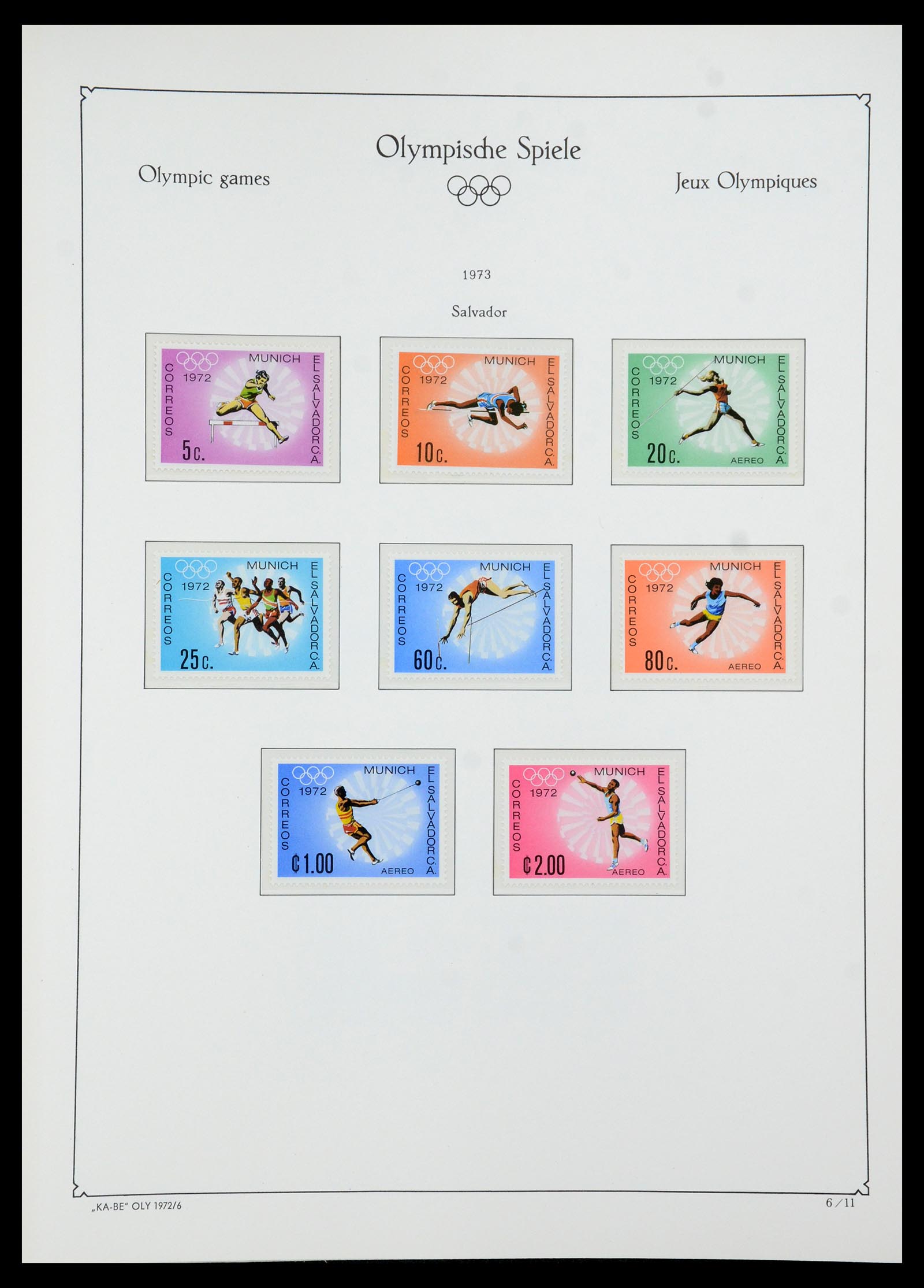 35593 070 - Stamp Collection 35593 Olympics 1972.