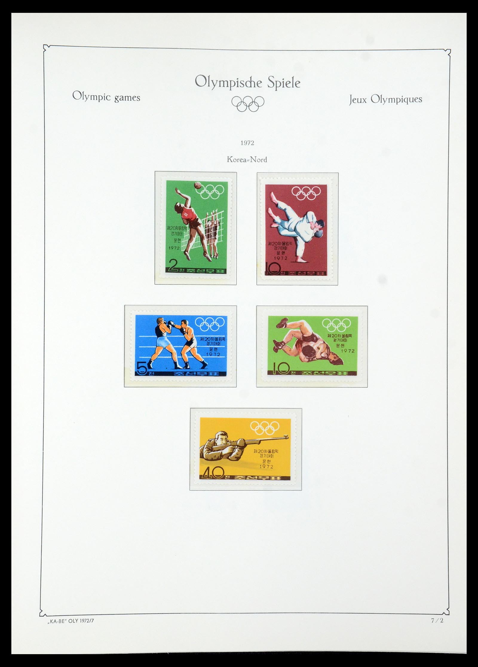 35593 072 - Stamp Collection 35593 Olympics 1972.