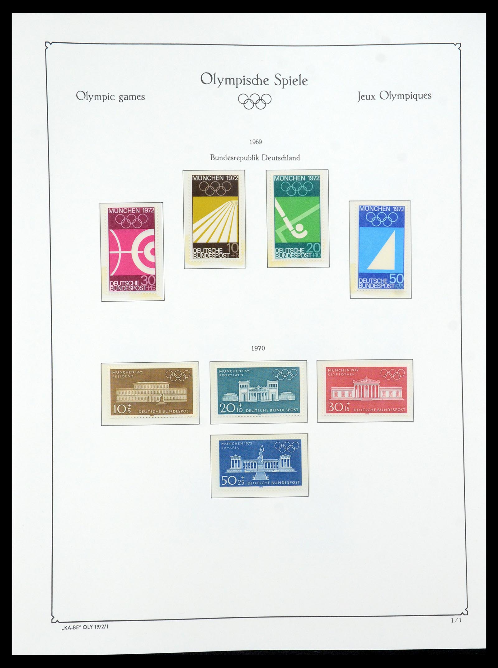 35593 076 - Stamp Collection 35593 Olympics 1972.