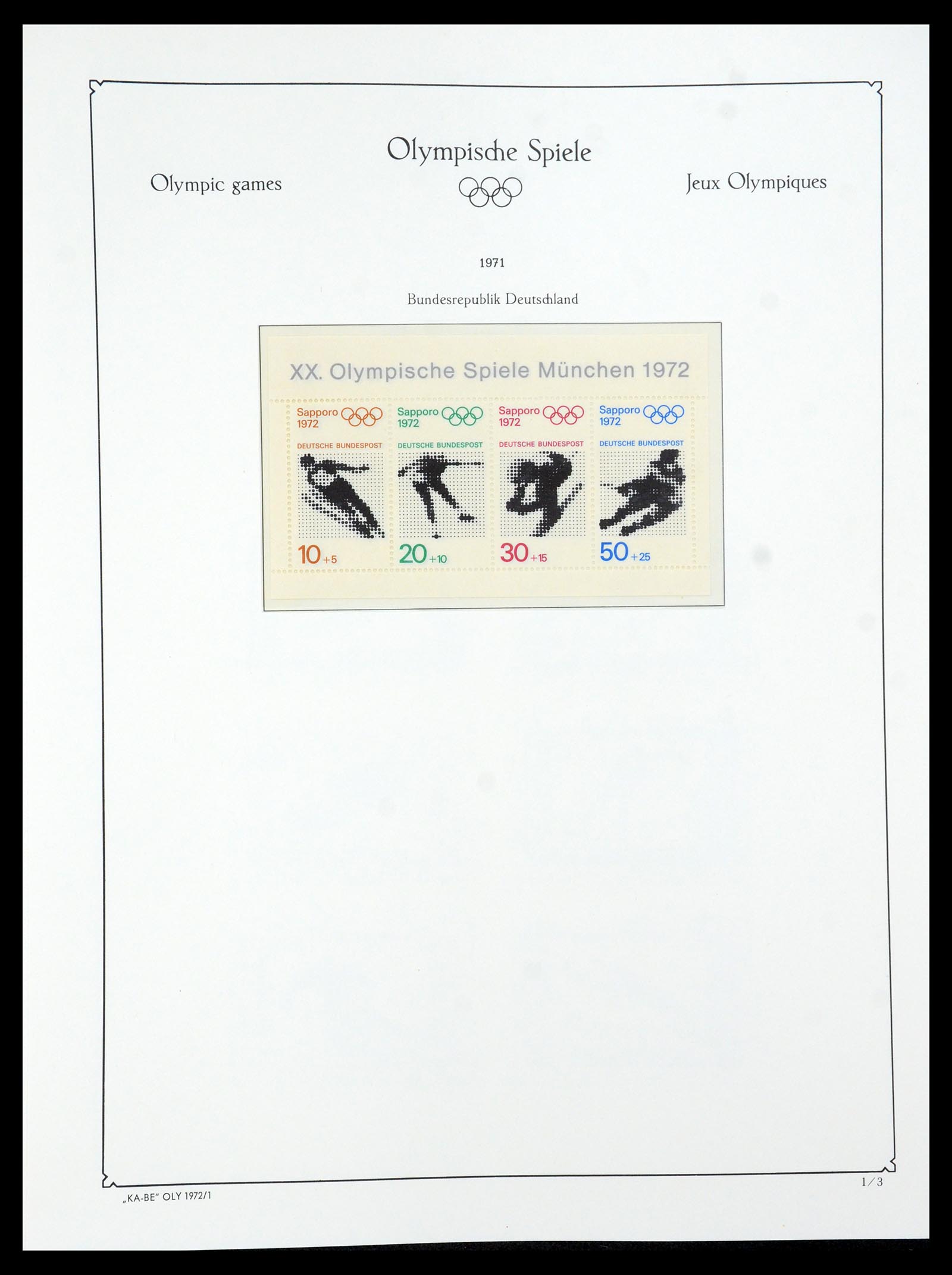 35593 078 - Stamp Collection 35593 Olympics 1972.