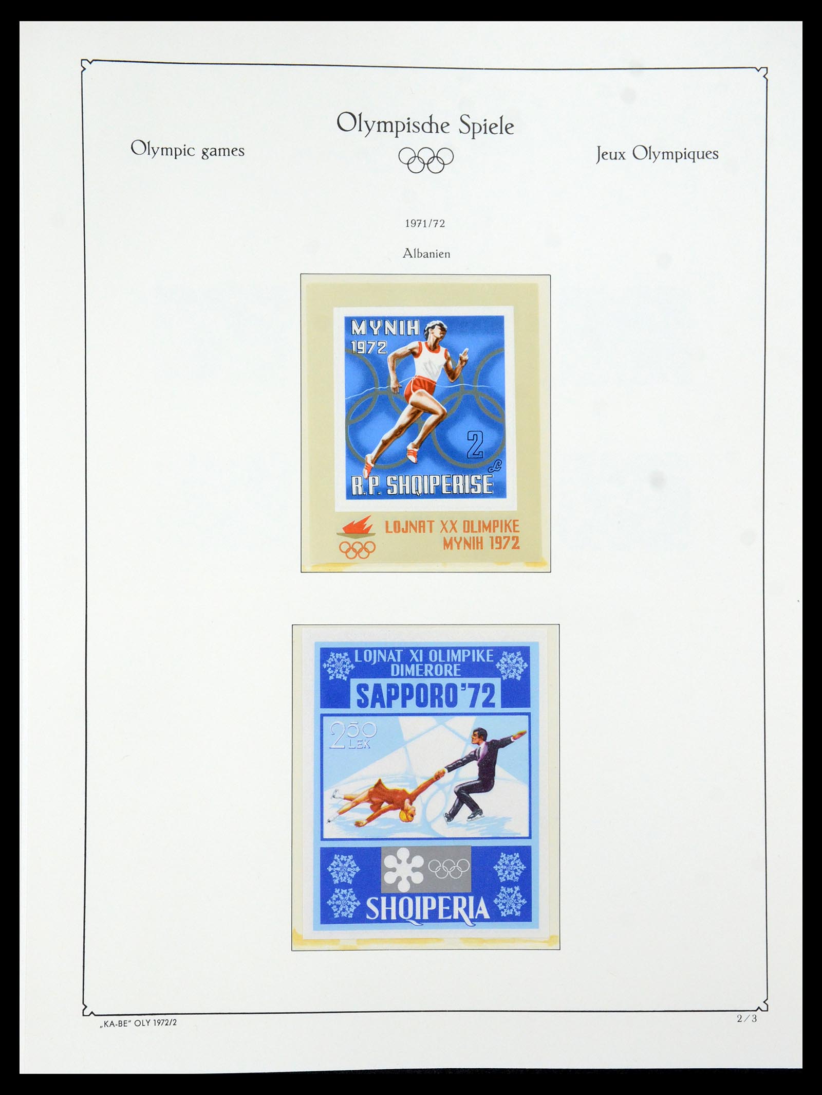 35593 081 - Stamp Collection 35593 Olympics 1972.