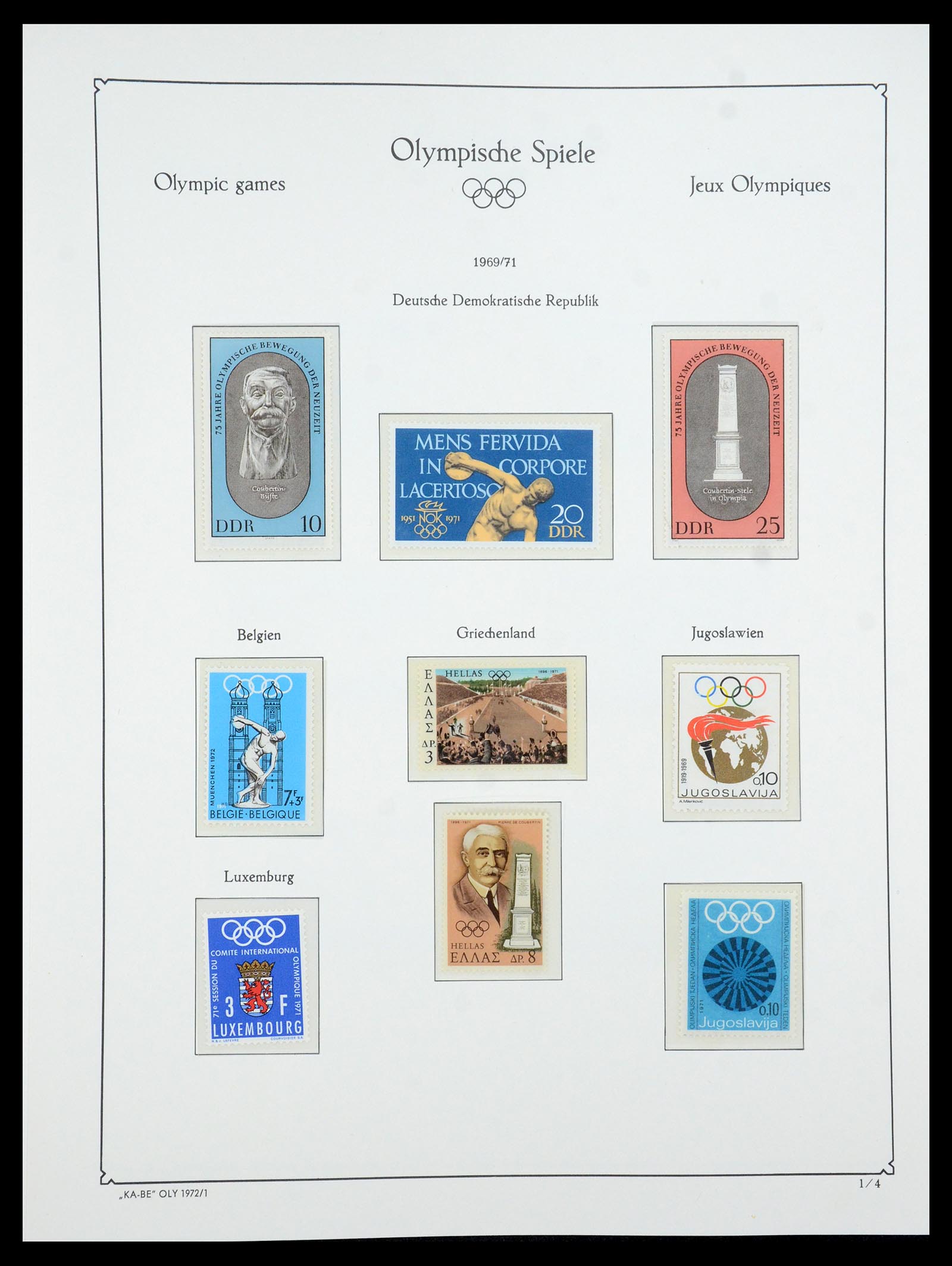 35593 083 - Stamp Collection 35593 Olympics 1972.