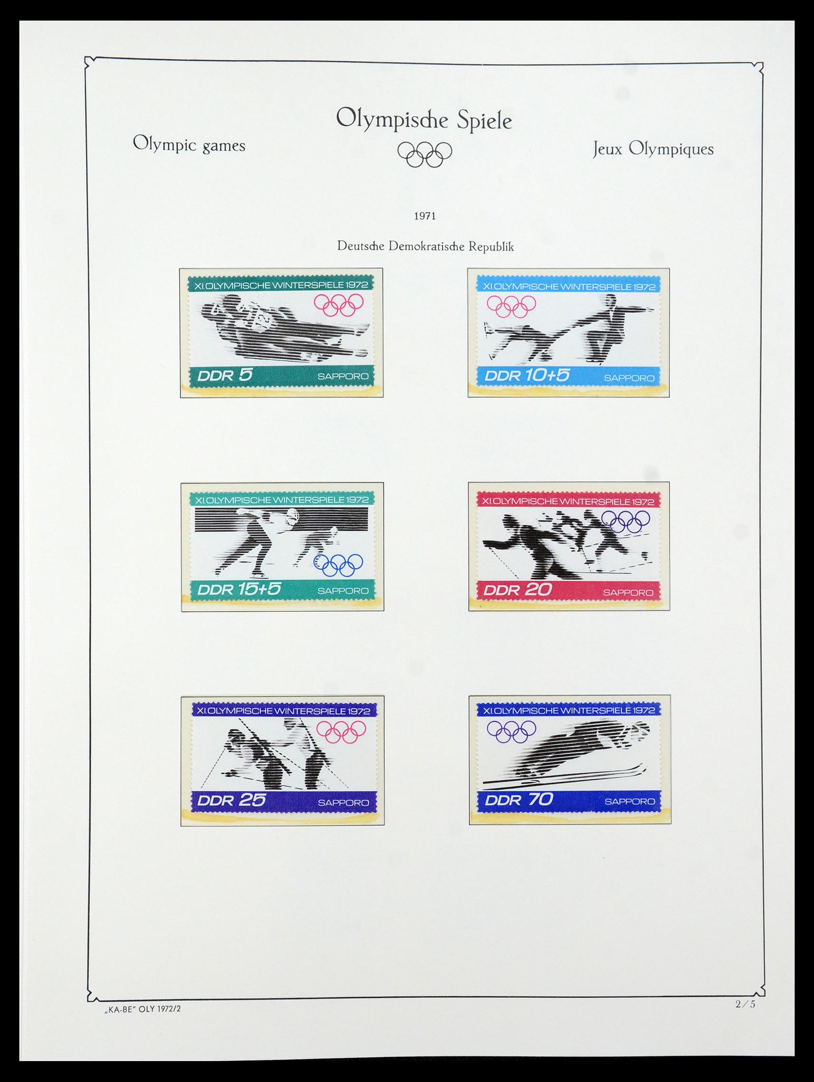 35593 084 - Stamp Collection 35593 Olympics 1972.