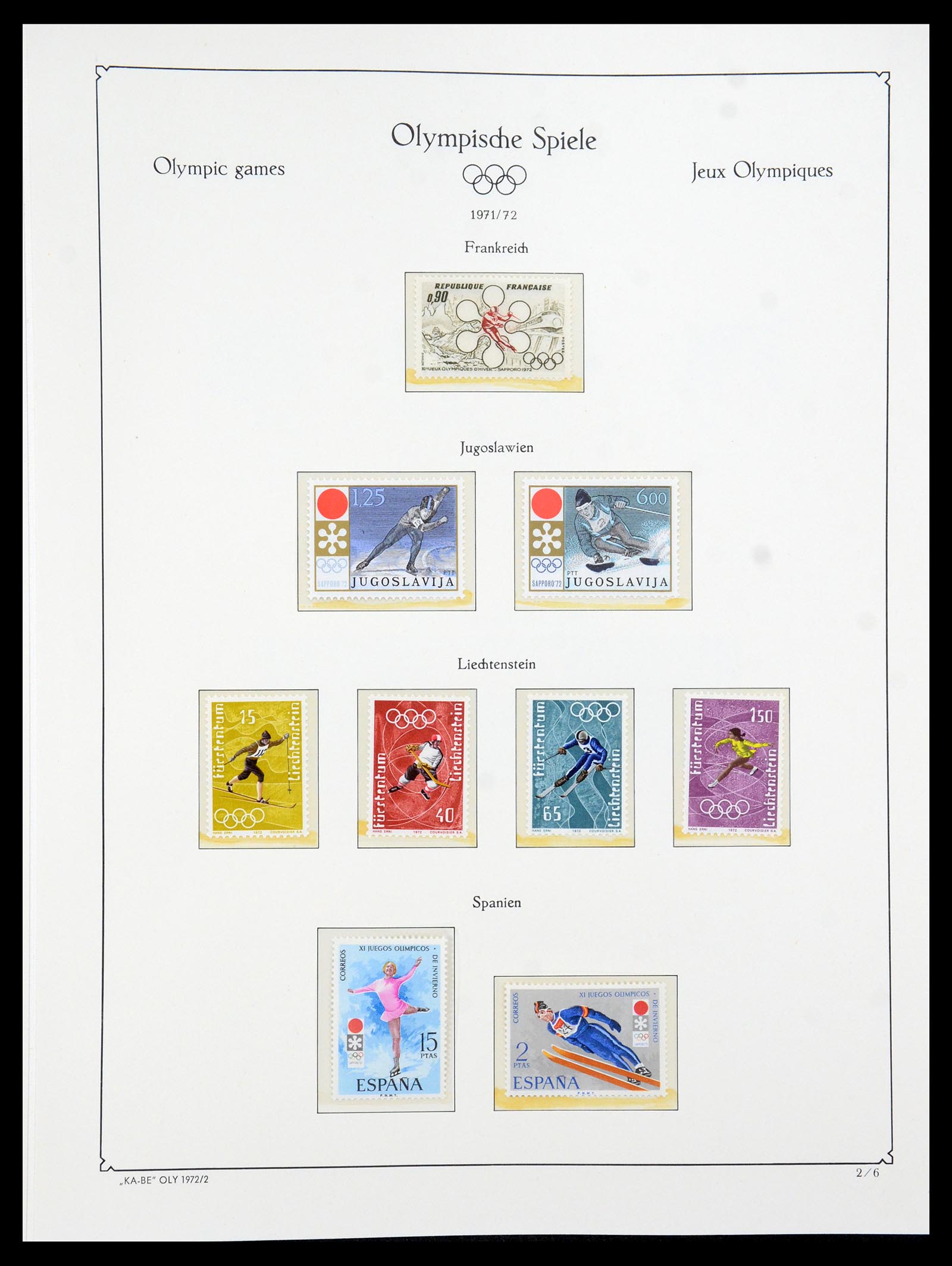 35593 085 - Stamp Collection 35593 Olympics 1972.