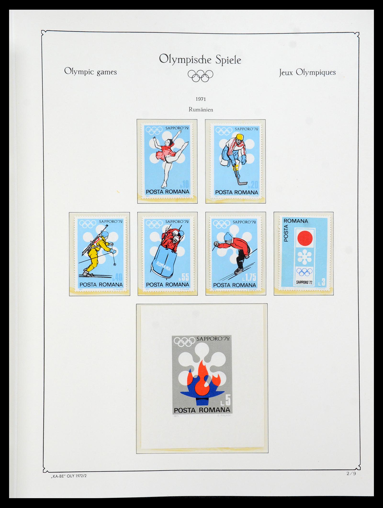 35593 090 - Stamp Collection 35593 Olympics 1972.