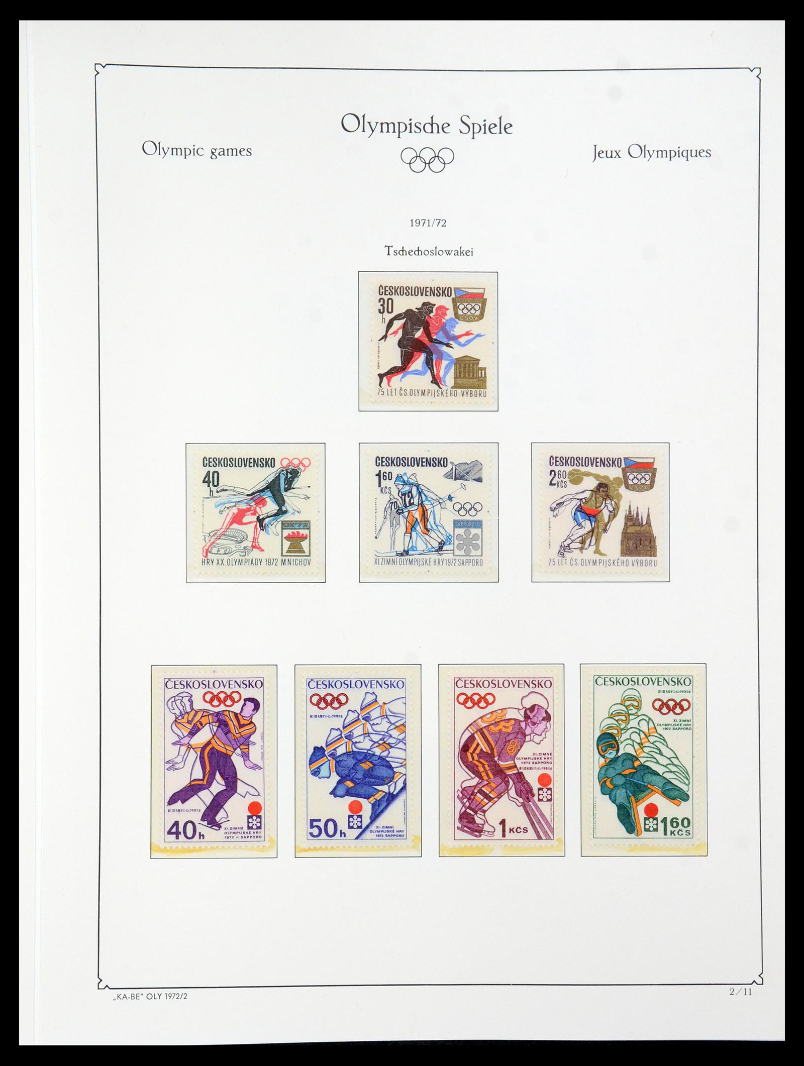 35593 092 - Stamp Collection 35593 Olympics 1972.