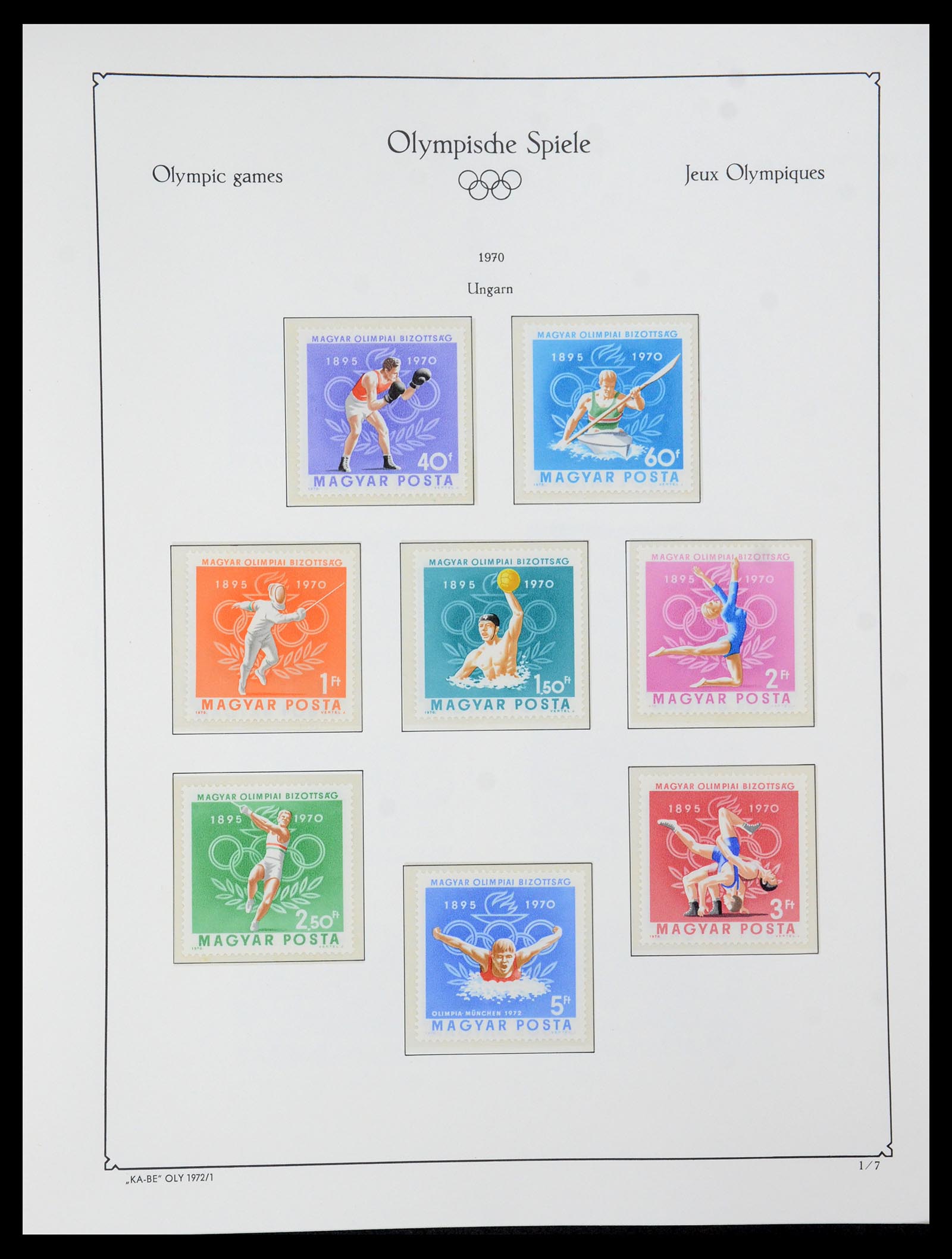 35593 093 - Stamp Collection 35593 Olympics 1972.
