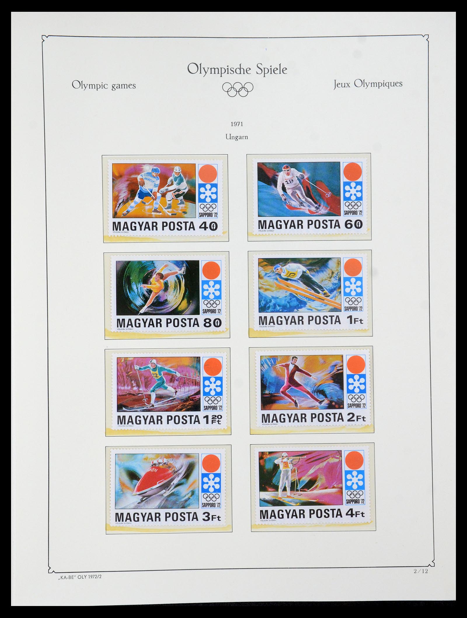 35593 094 - Stamp Collection 35593 Olympics 1972.