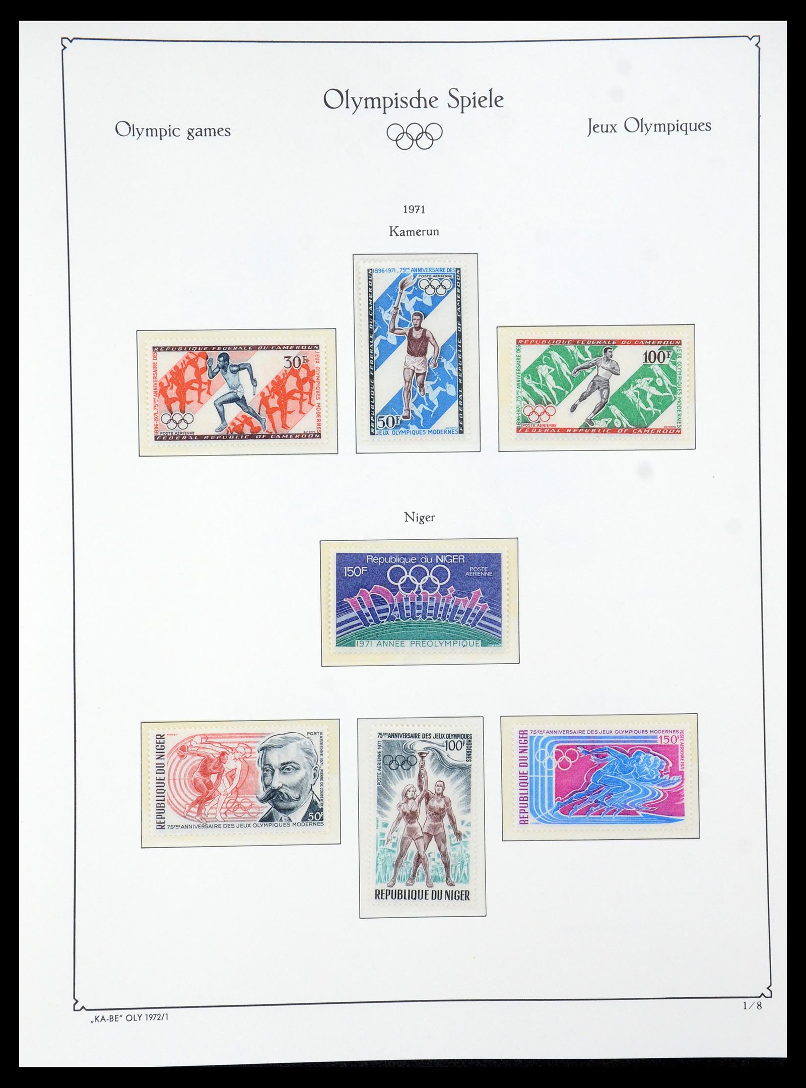 35593 096 - Stamp Collection 35593 Olympics 1972.