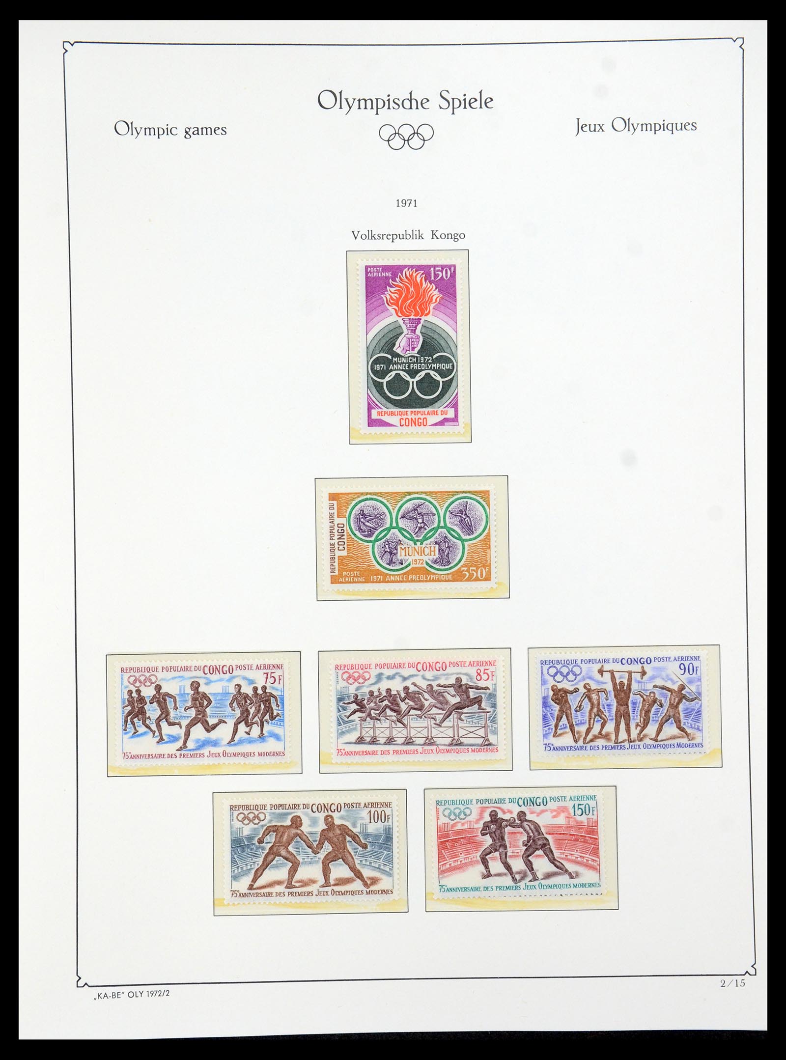 35593 098 - Stamp Collection 35593 Olympics 1972.