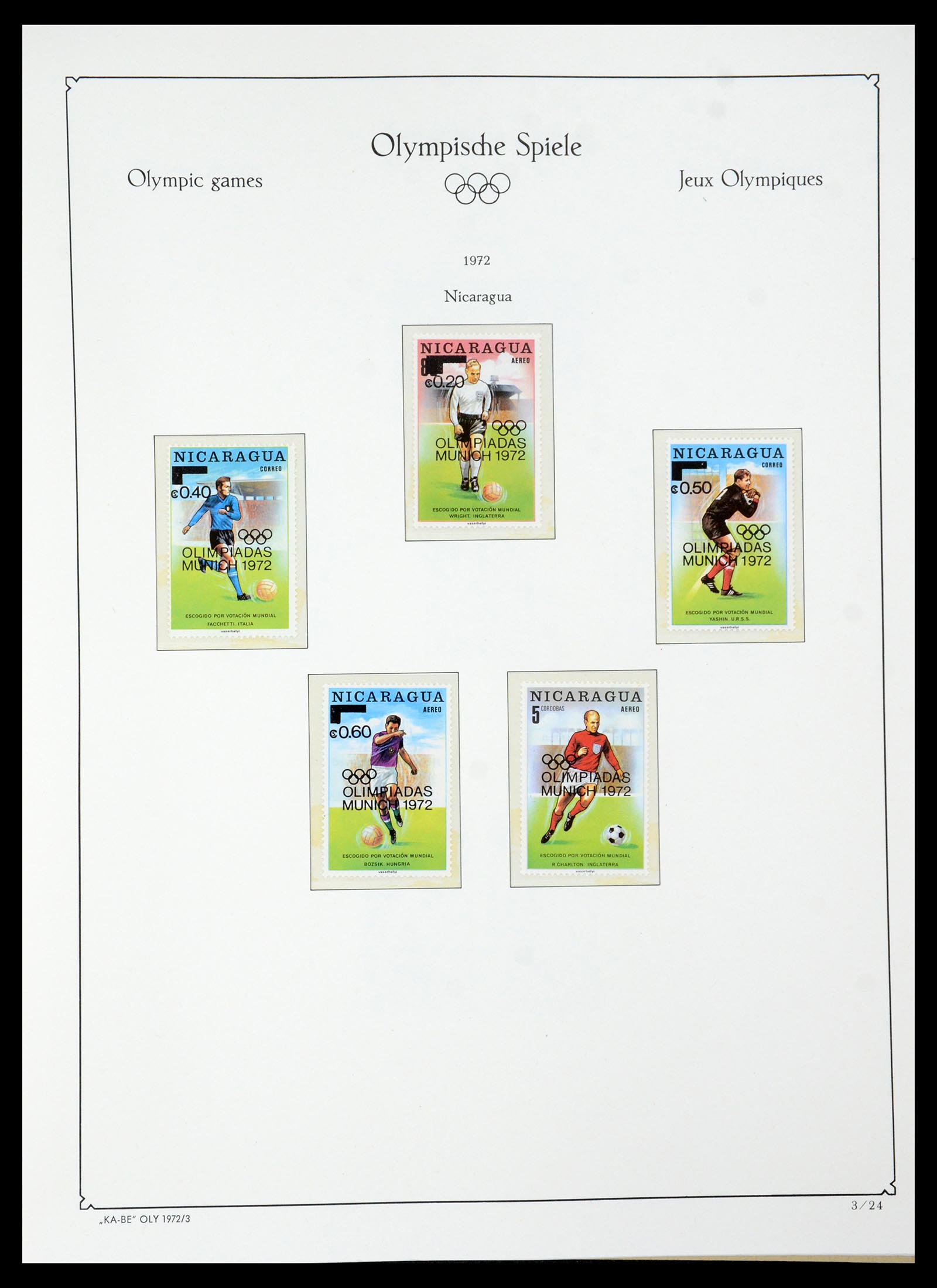 35593 148 - Postzegelverzameling 35593 Olympische Spelen 1972.