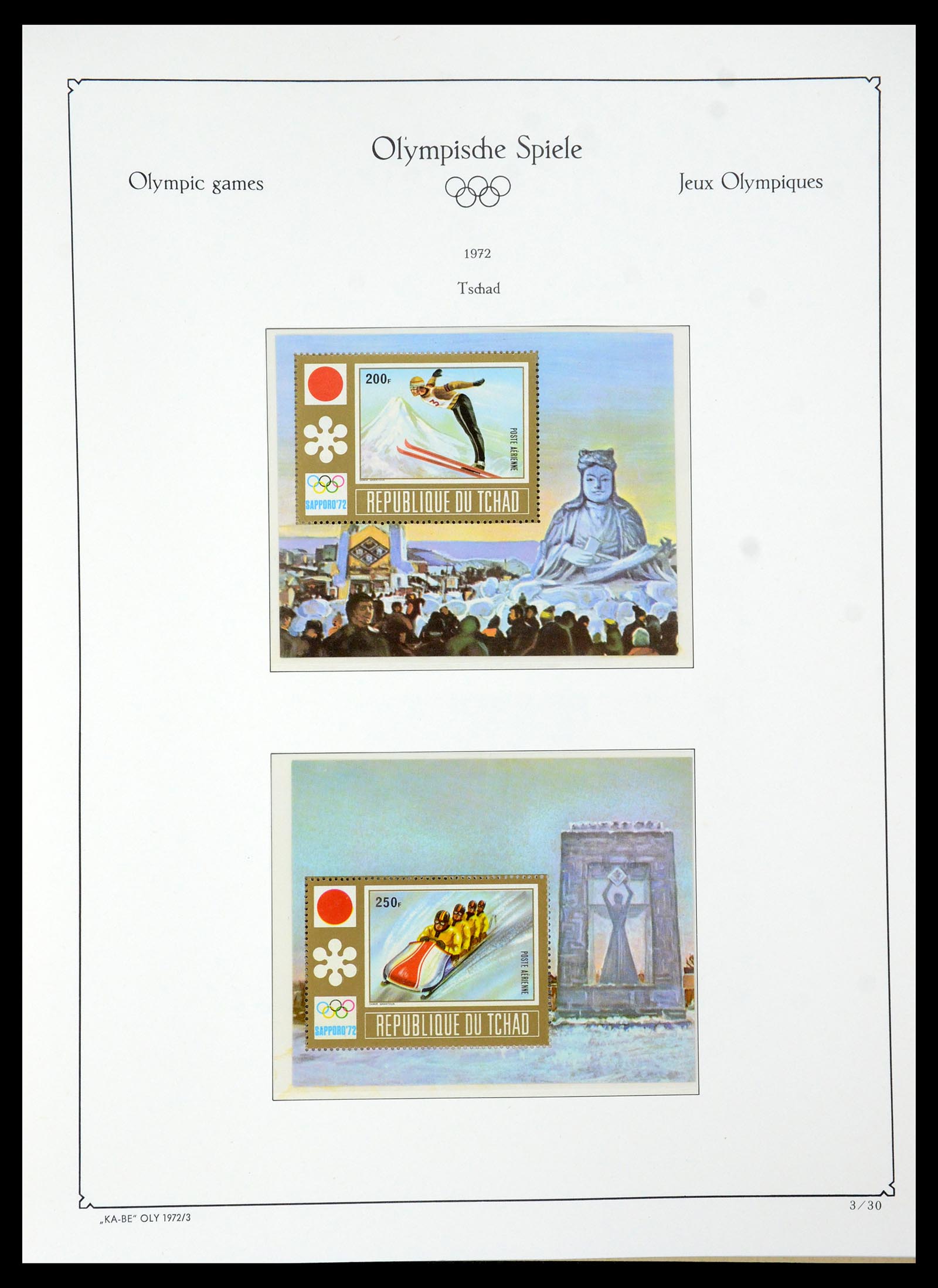 35593 154 - Postzegelverzameling 35593 Olympische Spelen 1972.