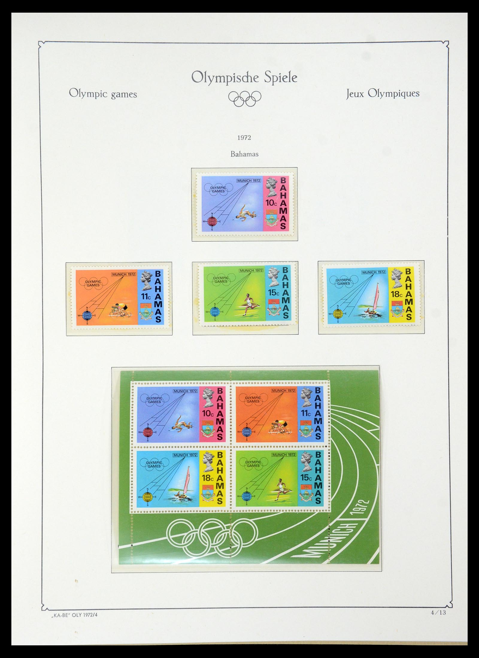35593 170 - Stamp Collection 35593 Olympics 1972.