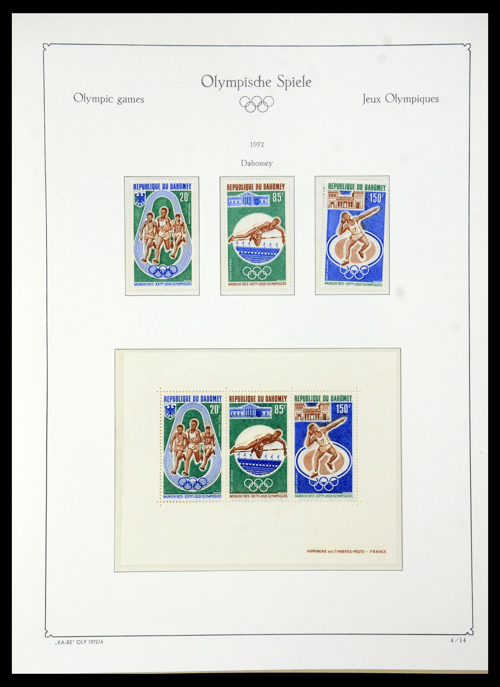 35593 171 - Stamp Collection 35593 Olympics 1972.