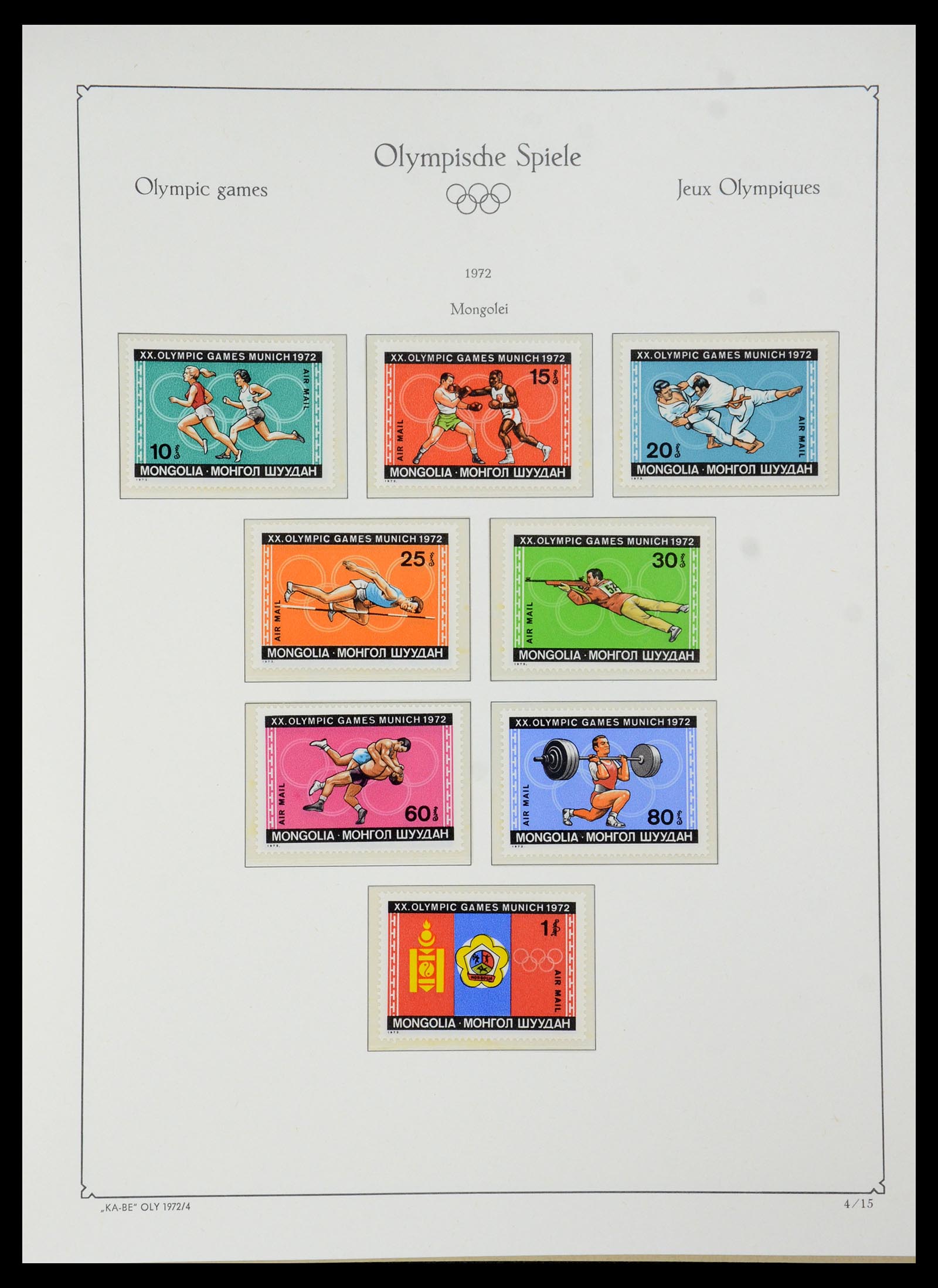 35593 172 - Stamp Collection 35593 Olympics 1972.
