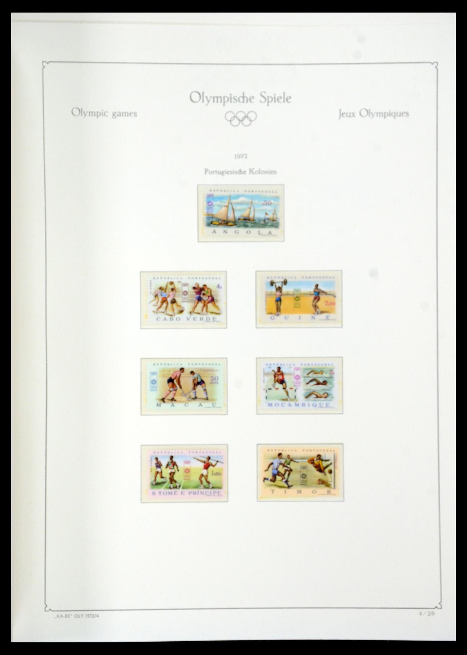 35593 177 - Stamp Collection 35593 Olympics 1972.