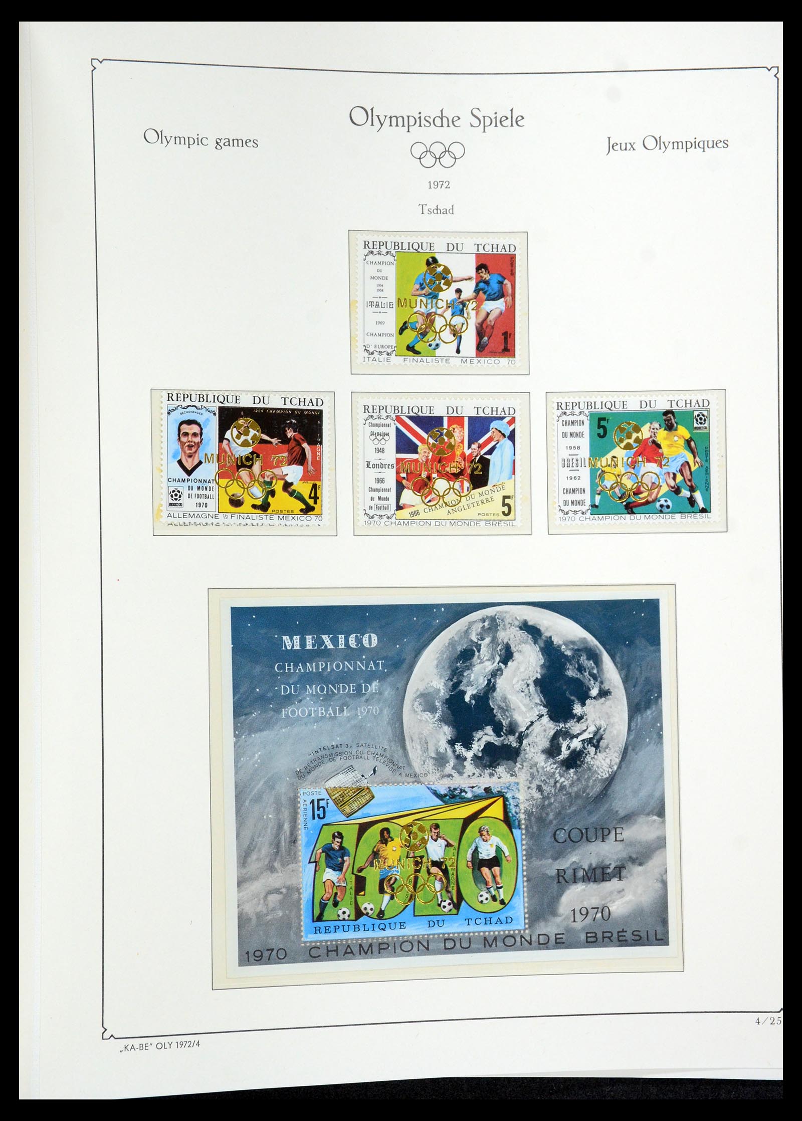 35593 182 - Postzegelverzameling 35593 Olympische Spelen 1972.