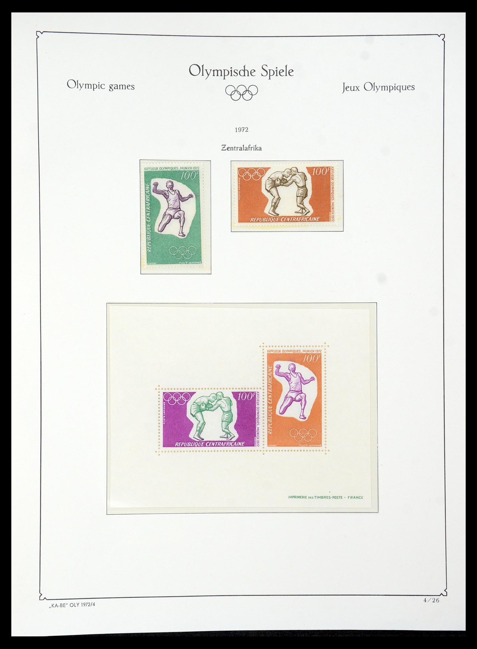 35593 183 - Postzegelverzameling 35593 Olympische Spelen 1972.