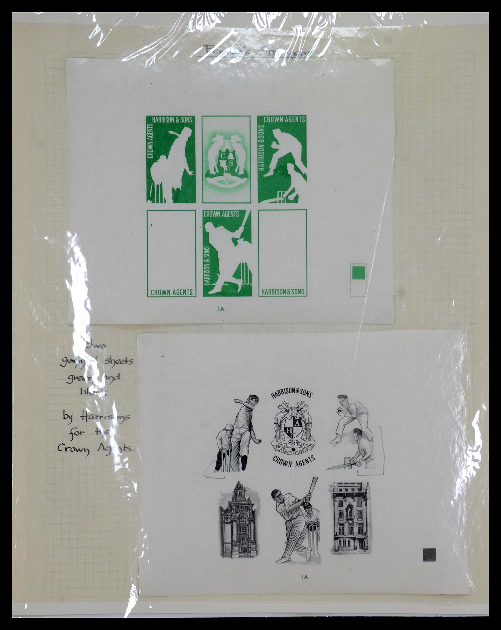 35594 001 - Postzegelverzameling 35594 Motief Cricket 1962-1996.