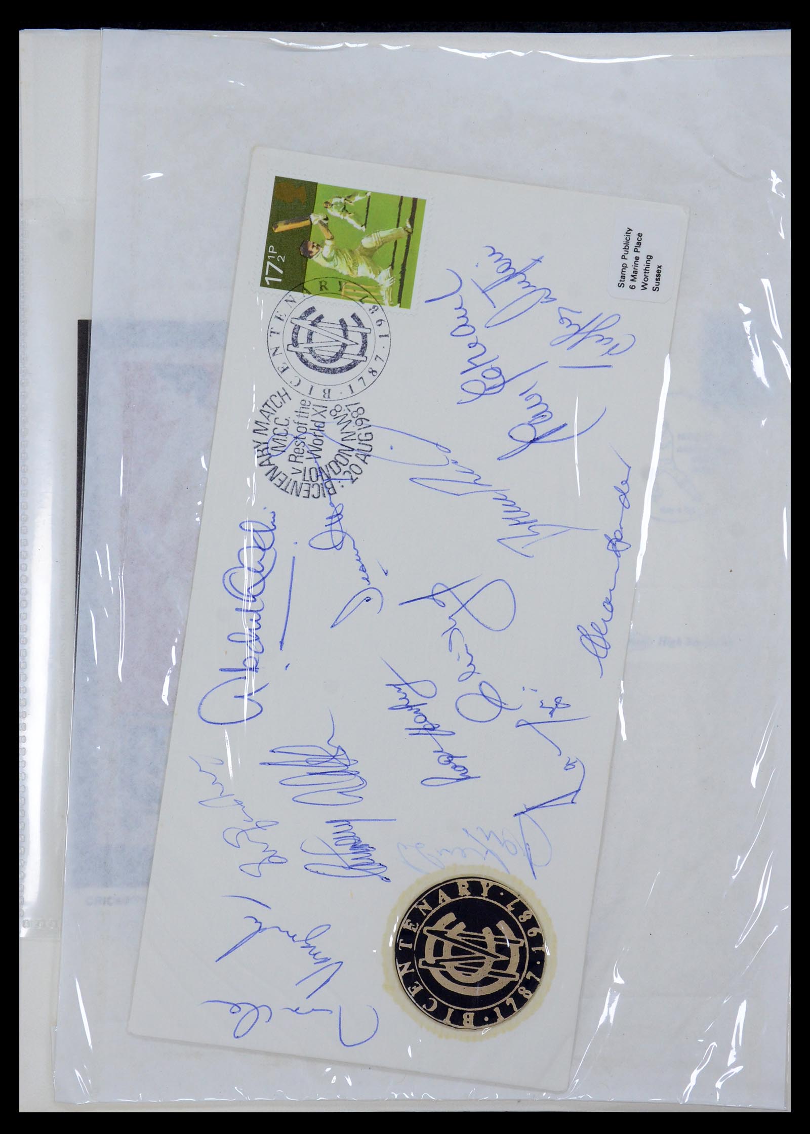 35594 002 - Postzegelverzameling 35594 Motief Cricket 1962-1996.