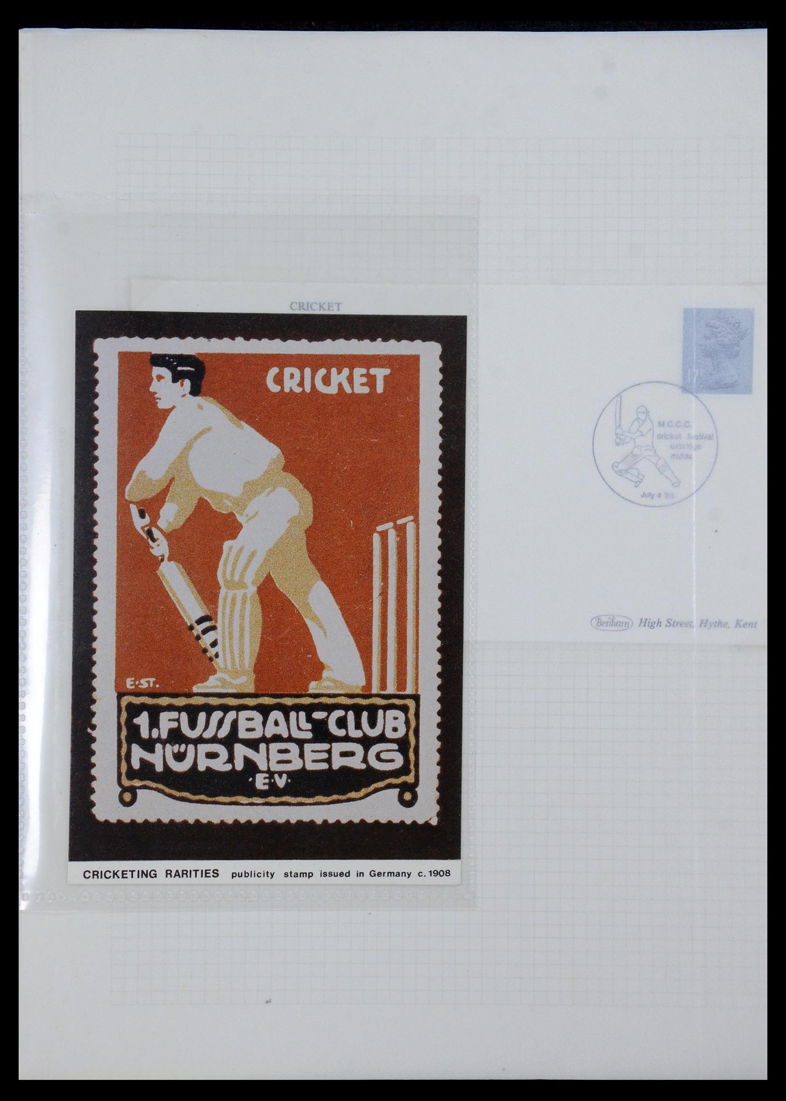 35594 003 - Postzegelverzameling 35594 Motief Cricket 1962-1996.