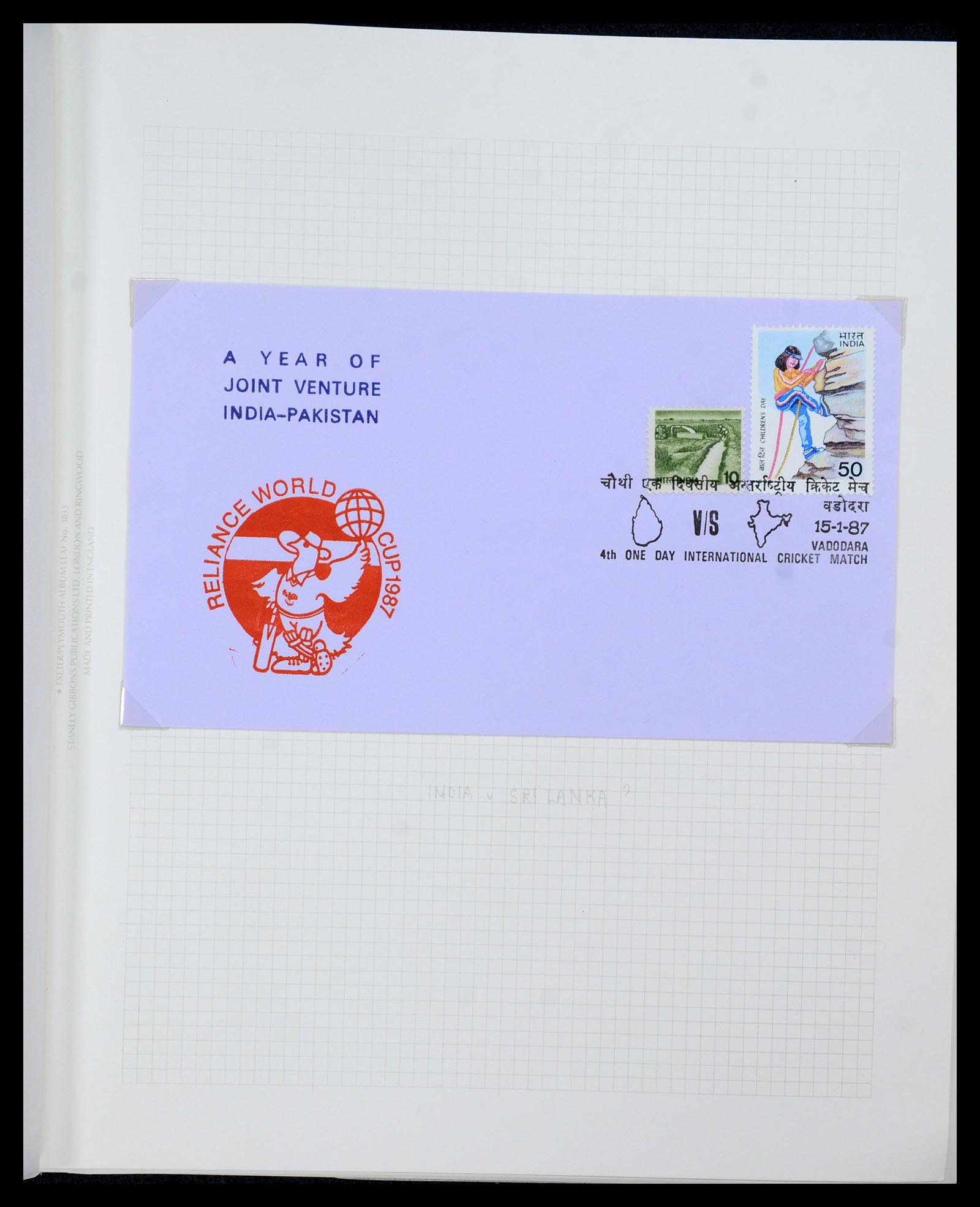 35594 012 - Postzegelverzameling 35594 Motief Cricket 1962-1996.