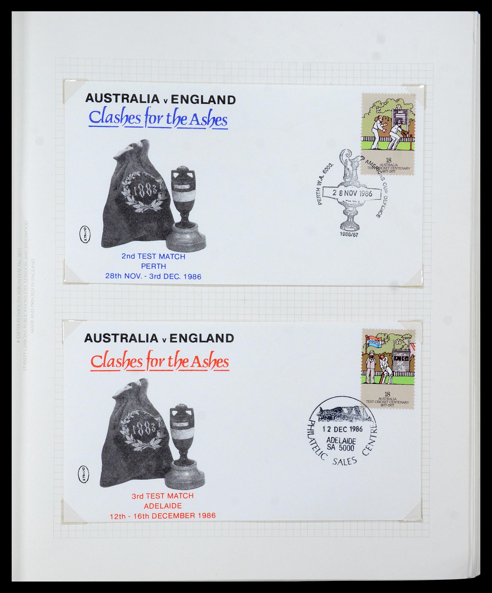 35594 016 - Stamp Collection 35594 Thematics Cricket 1962-1996.