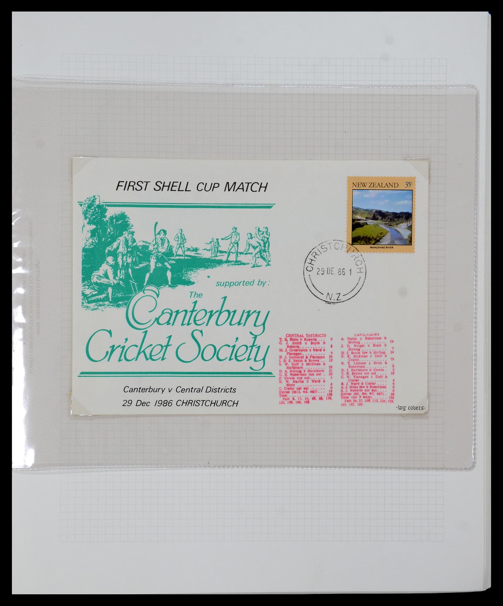 35594 018 - Postzegelverzameling 35594 Motief Cricket 1962-1996.